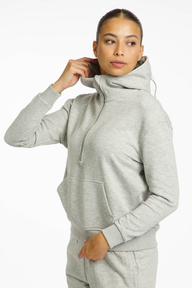 POWERZONE Damen Hoodie Grau, Damen, Größe: XS