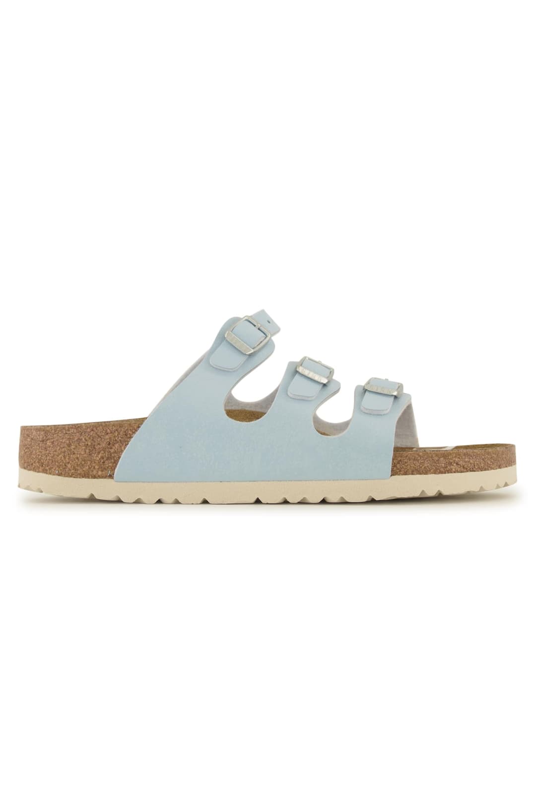 Birkenstock Florida Birko-Flor Nubuck Narrow Fit Damen Slipper Blau, Damen, Größe: 37