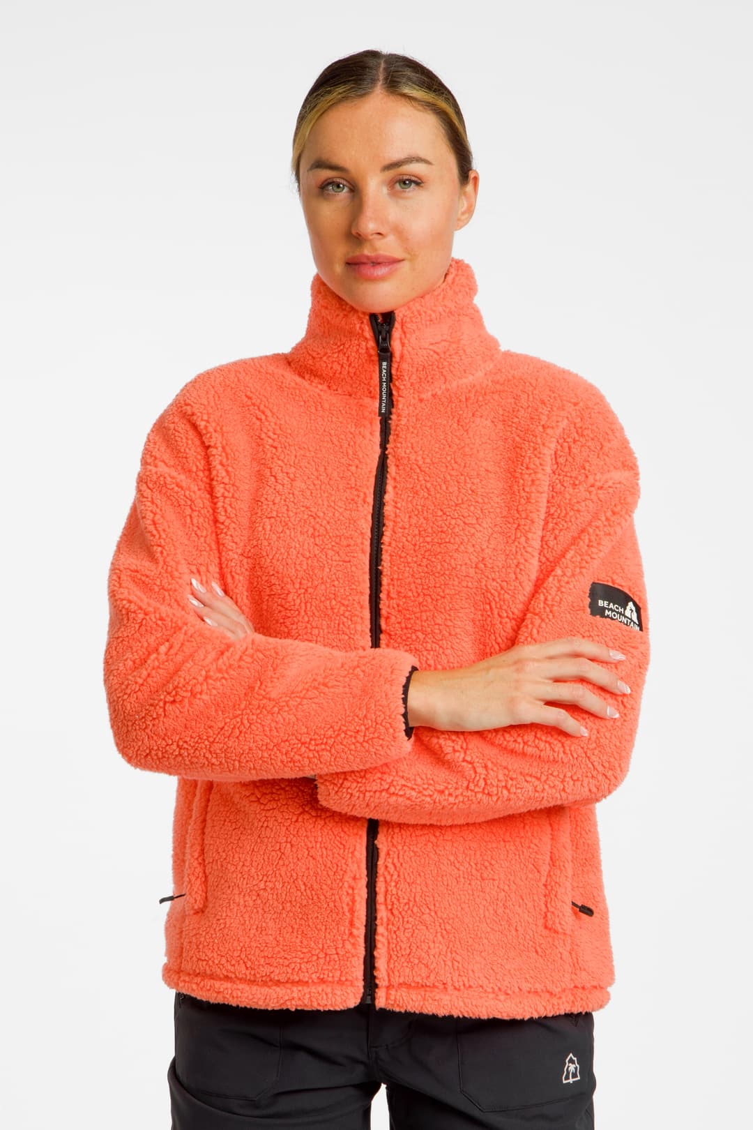 BEACH MOUNTAIN Sherpa Damen Midlayer Pink, Damen, Größe: 42