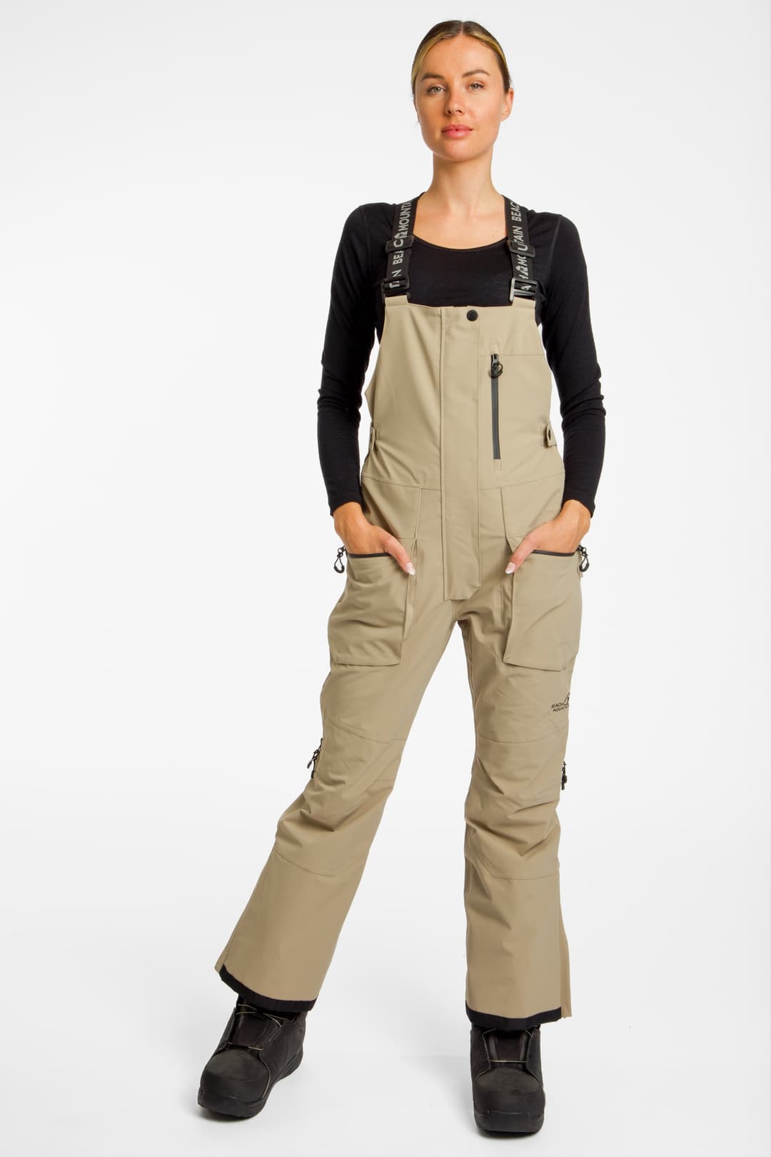 BEACH MOUNTAIN Damen Snowboardhose Beige, Damen, Größe: 34