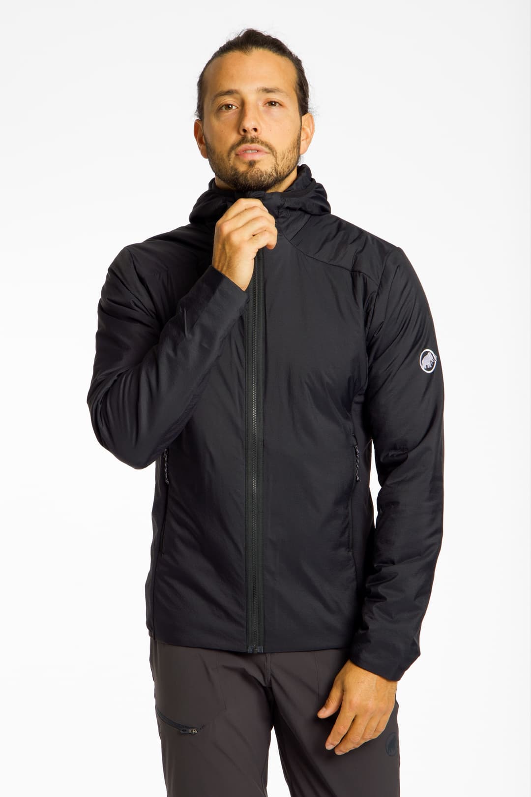 MAMMUT Rime Light Hybrid Hooded Herren Midlayer Schwarz, Herren, Größe: XL