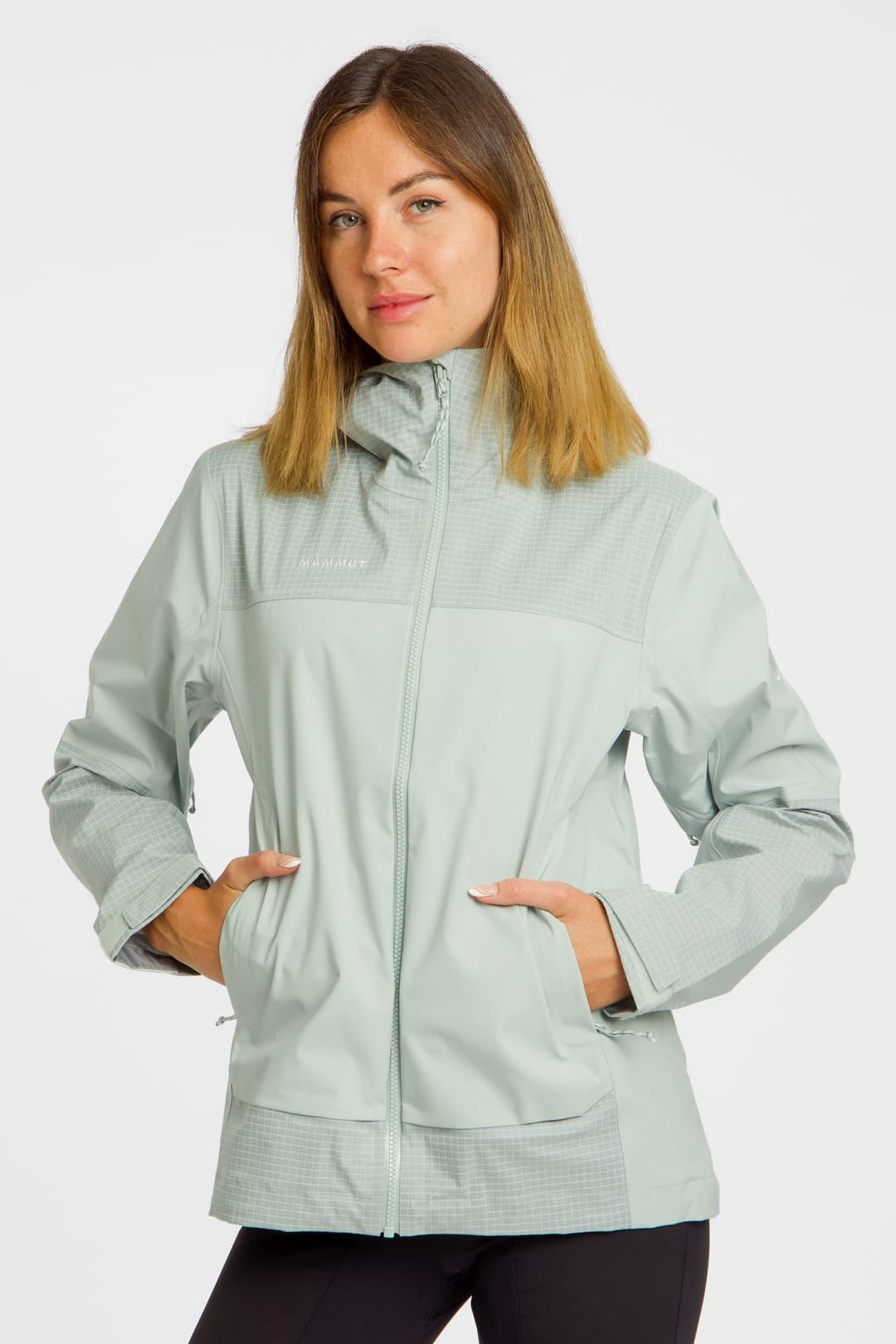 MAMMUT Ducan Guide Hooded Damen Outdoorjacke Silber, Damen, Größe: XS