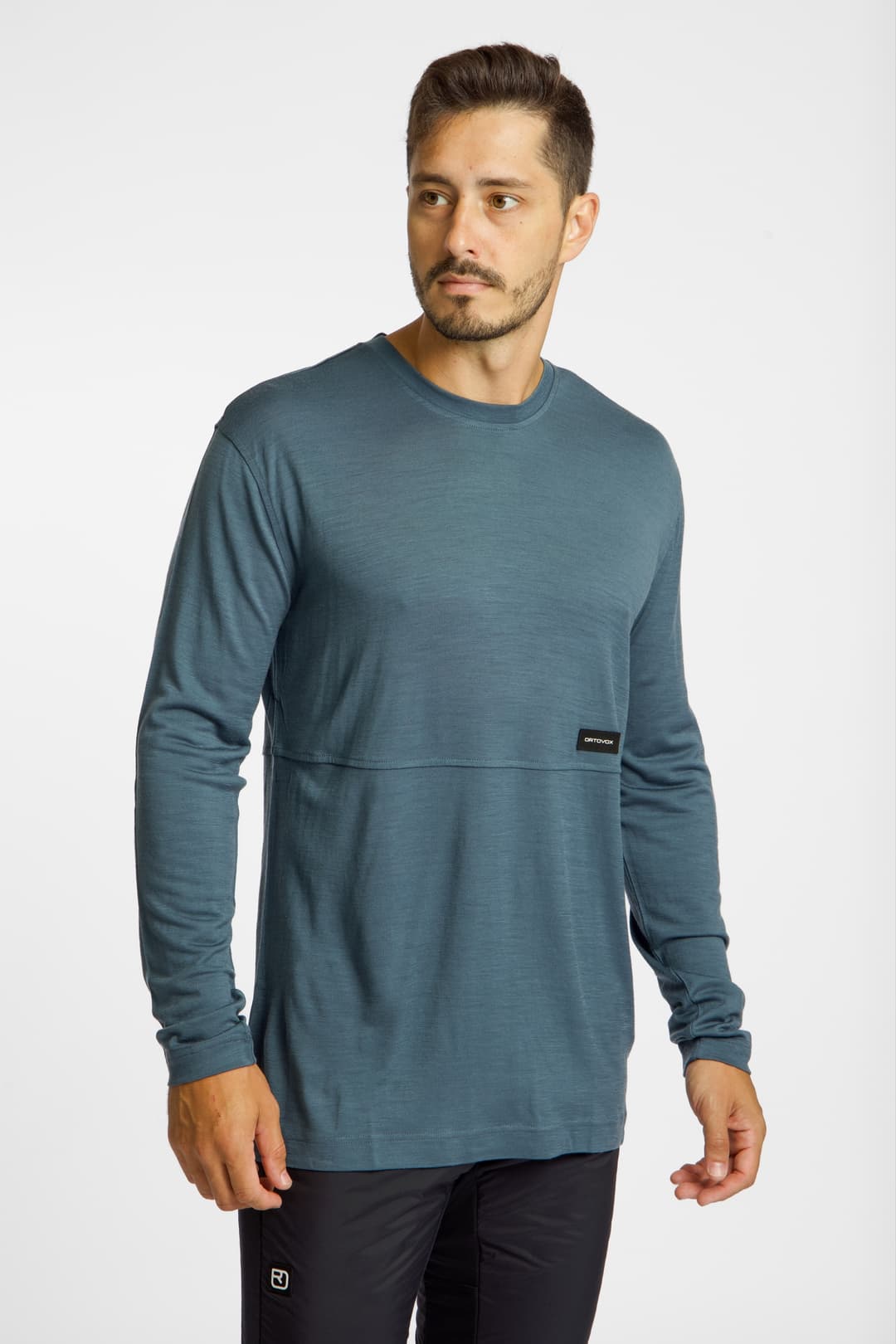 Ortovox 185 Merino Patch Herren Longsleeve Grau, Herren, Größe: XL