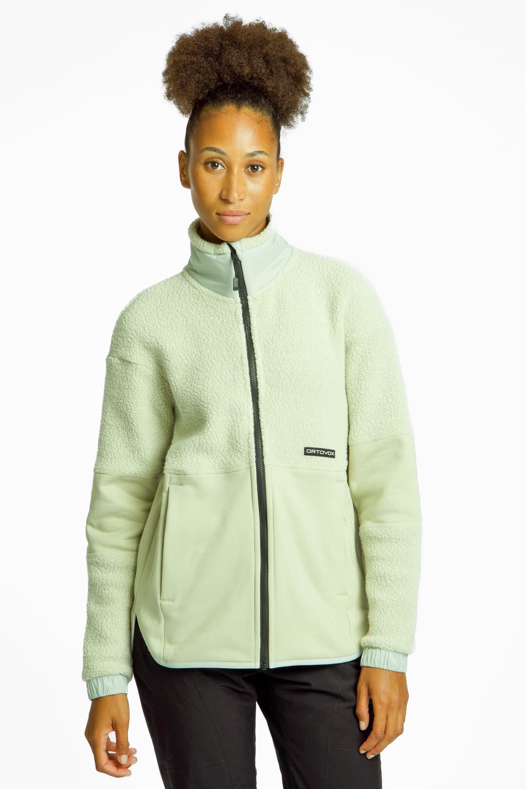 Ortovox Fleece Teddy Damen Midlayer Weiss, Damen, Größe: L