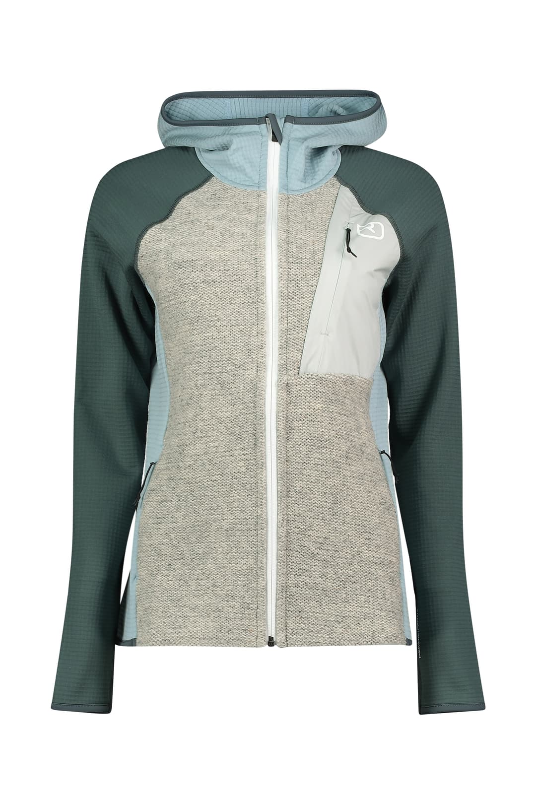 Ortovox Fleece GP Classic Knit Hoody Damen Midlayer Grau, Damen, Größe: M