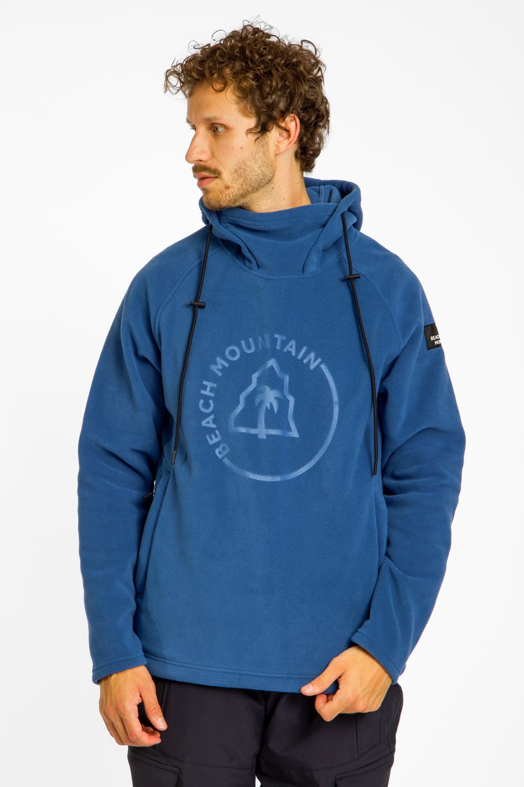 BEACH MOUNTAIN Herren Hoodie Blau, Herren, Größe: L