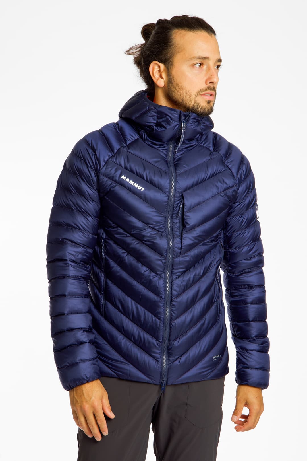 MAMMUT Broad Peak Hooded Herren Daunenjacke Blau, Herren, Größe: XXL