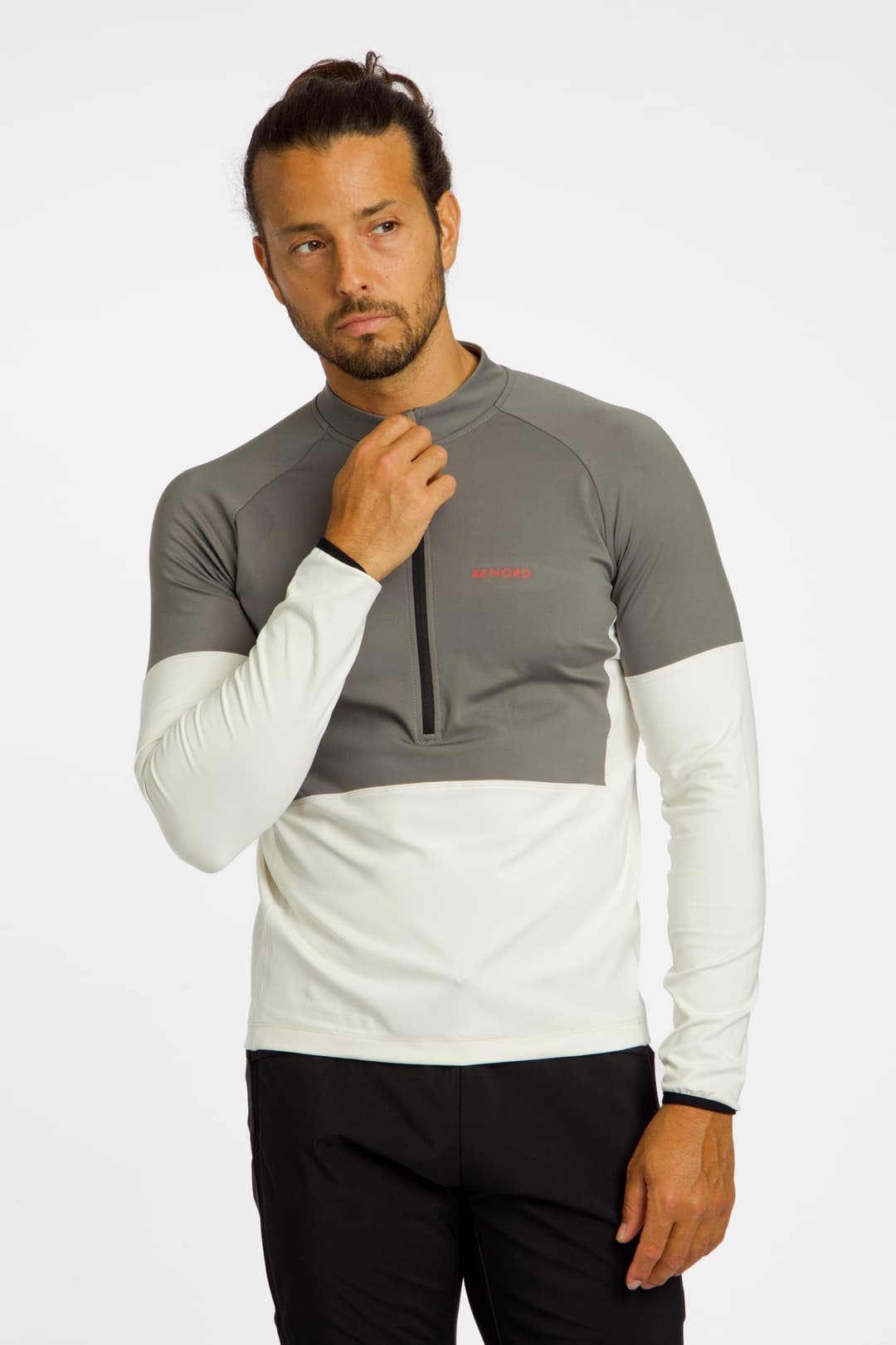 46 NORD Herren Midlayer Weiss, Herren, Größe: L