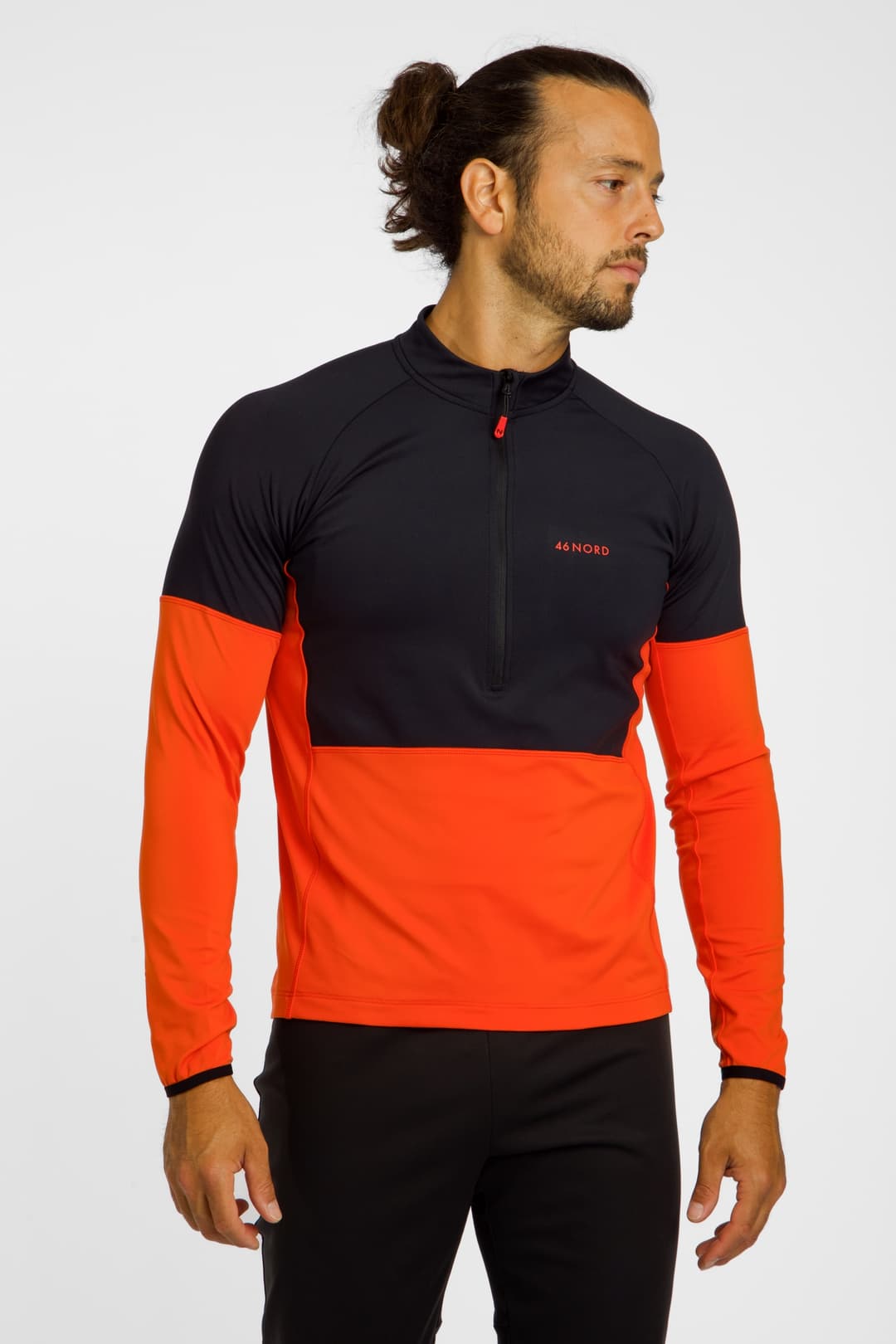46 NORD Herren Midlayer Schwarz, Herren, Größe: XL