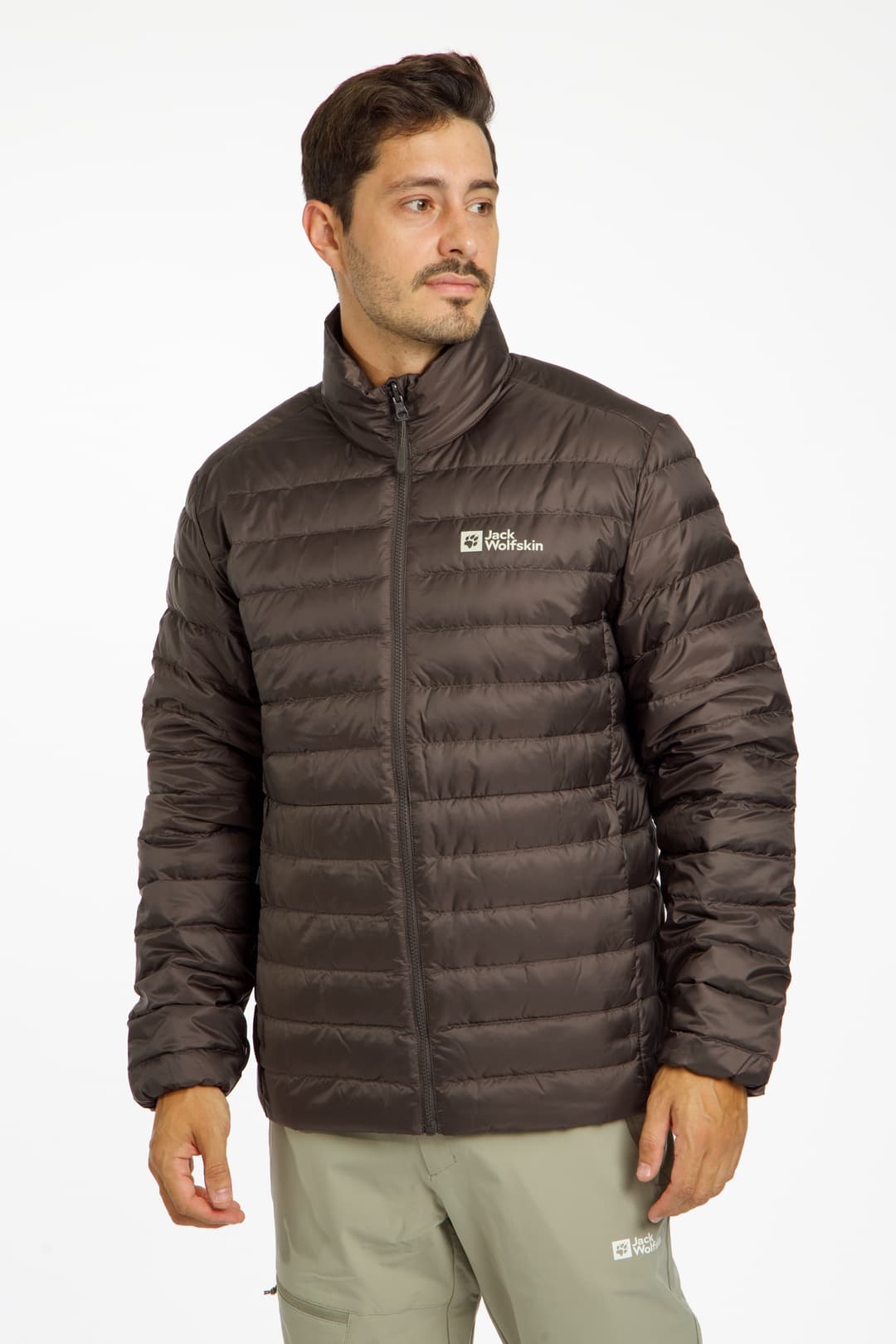 Jack Wolfskin Pilvi Herren Daunenjacke Braun, Herren, Größe: L
