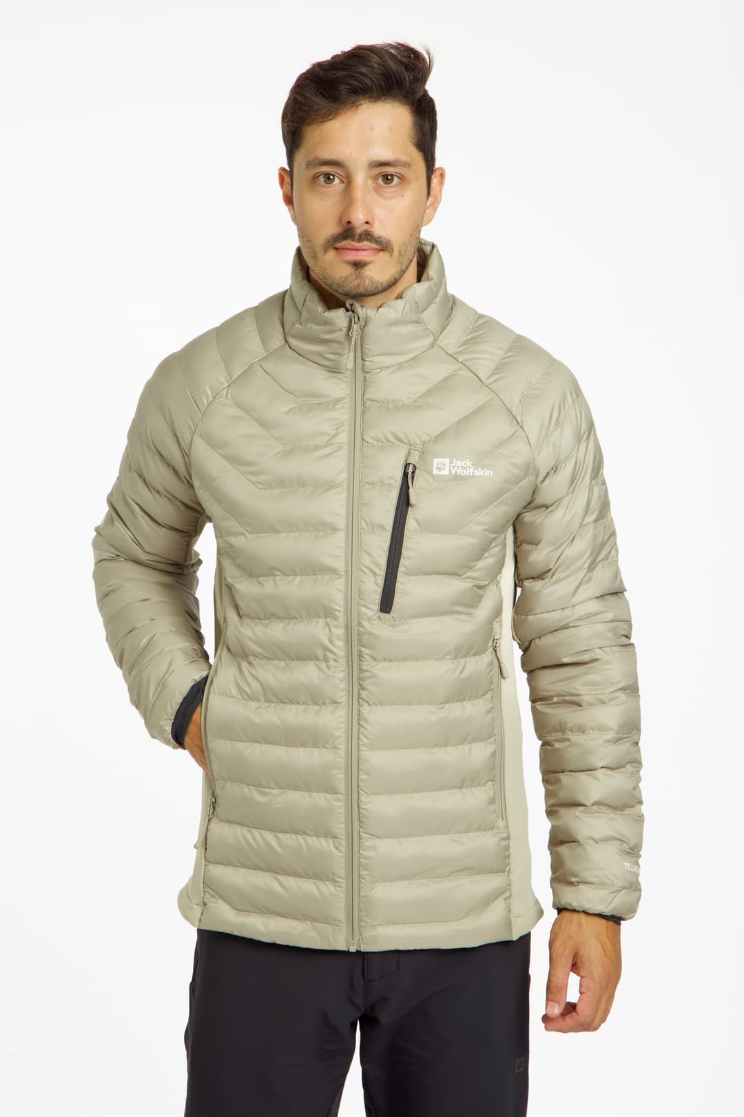 Jack Wolfskin Routburn Pro Herren Steppjacke Beige, Herren, Größe: XXL