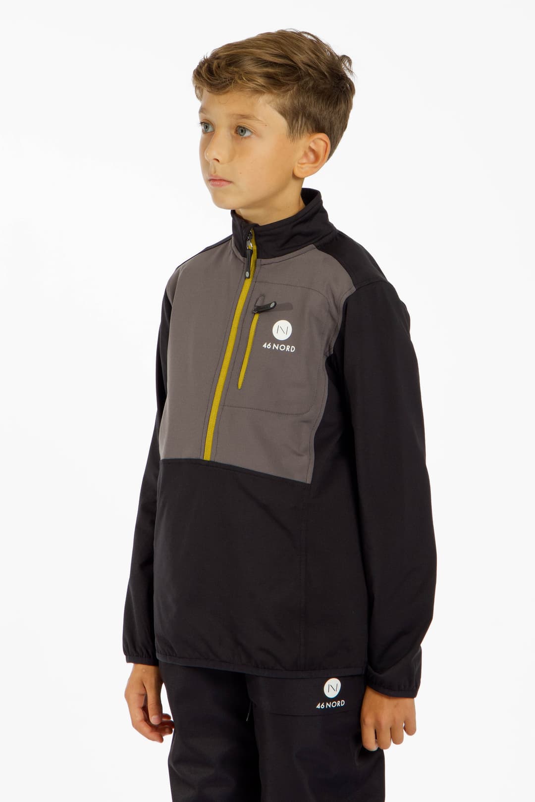 46 NORD Kinder Midlayer Schwarz, , Größe: 116