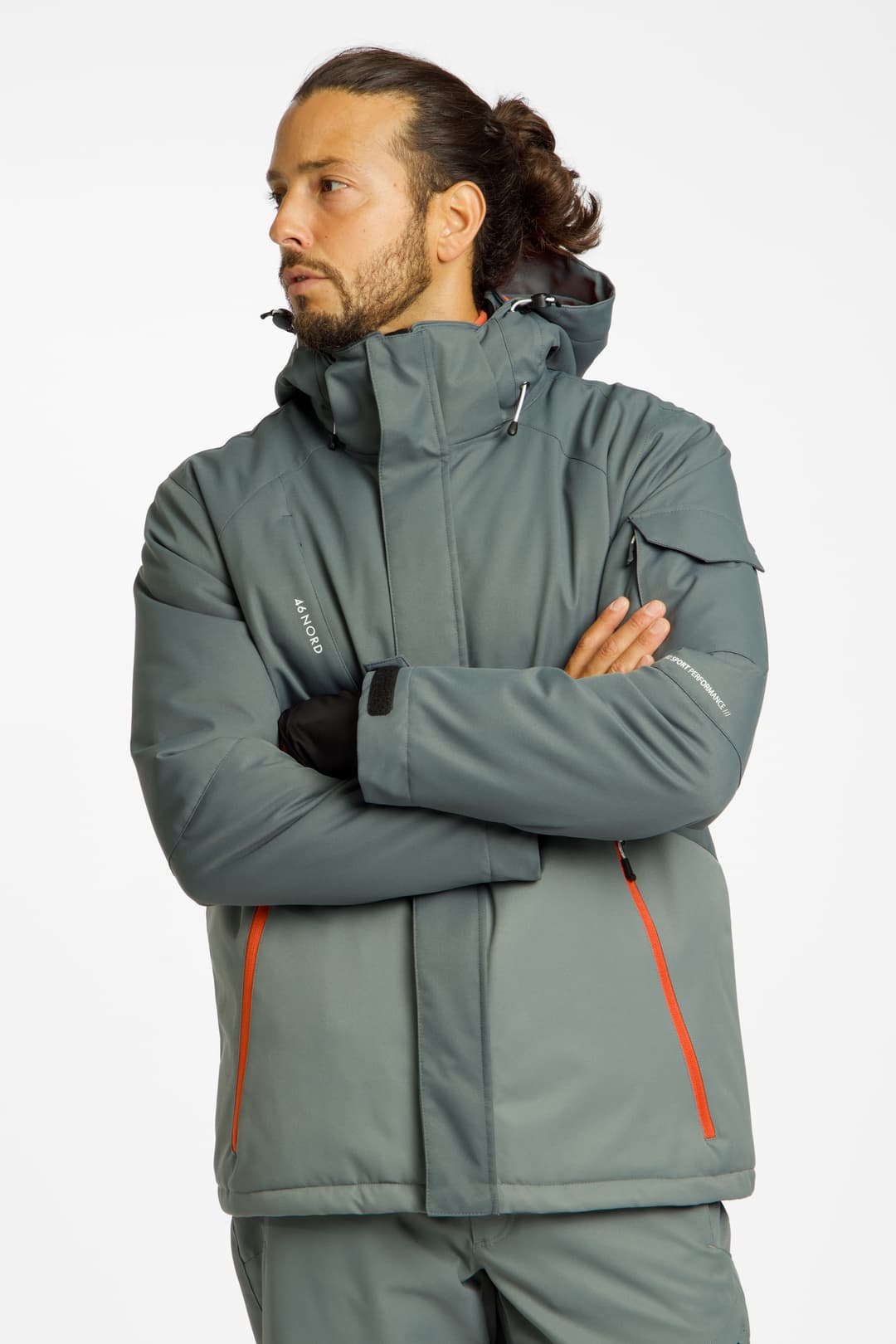 46 NORD Herren Skijacke Grau, Herren, Größe: XS