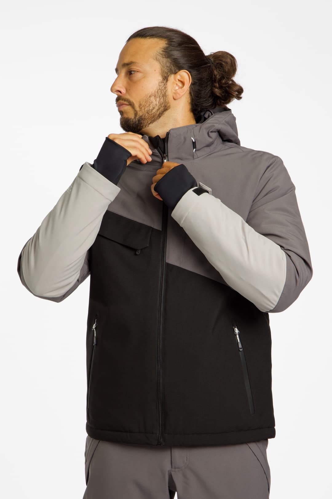 46 NORD Herren Skijacke Schwarz, Herren, Größe: XS