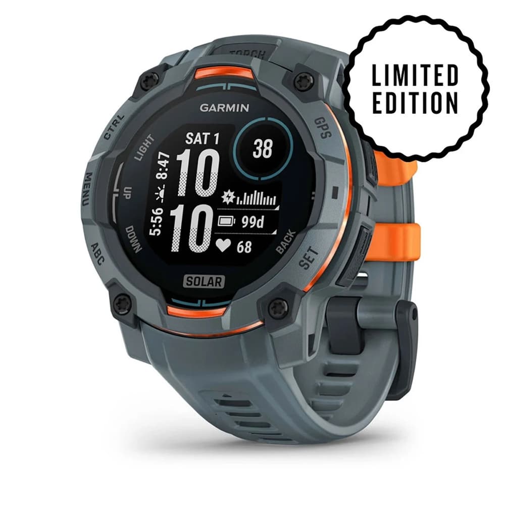 GARMIN Instinct® 3 Solar 45 mm Sportuhr Grau, Herren, Größe: 0