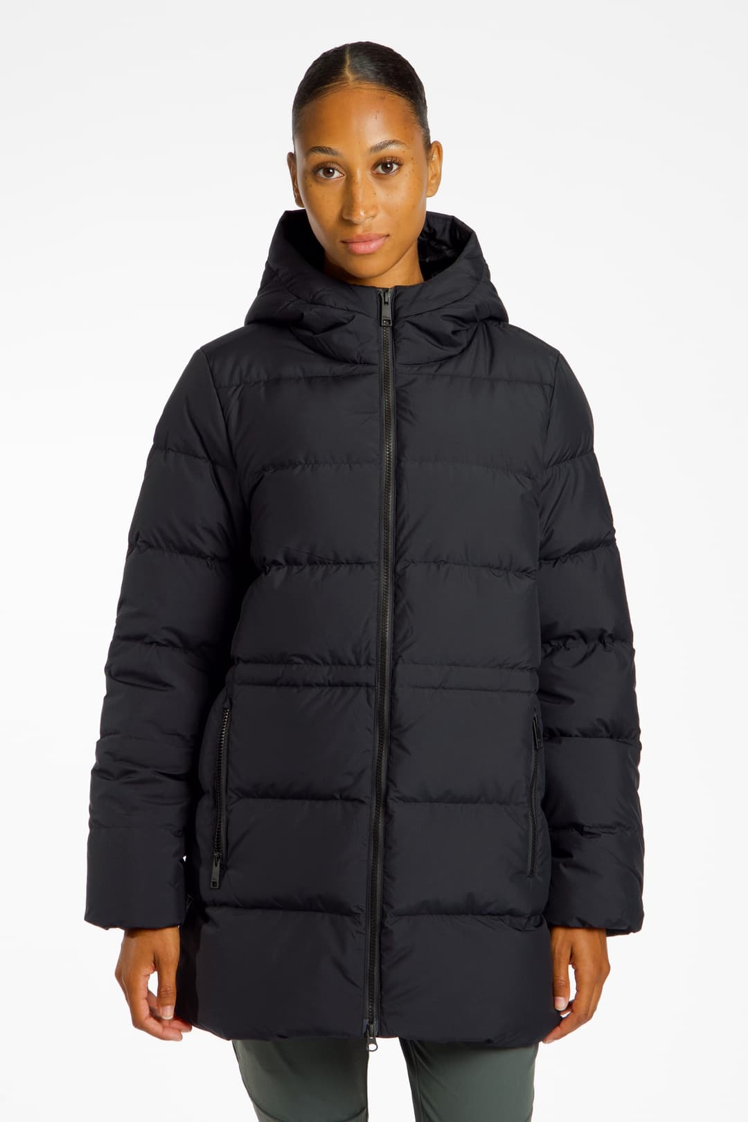Jack Wolfskin Frozen Palace Damen Daunenmantel Schwarz, Damen, Größe: S