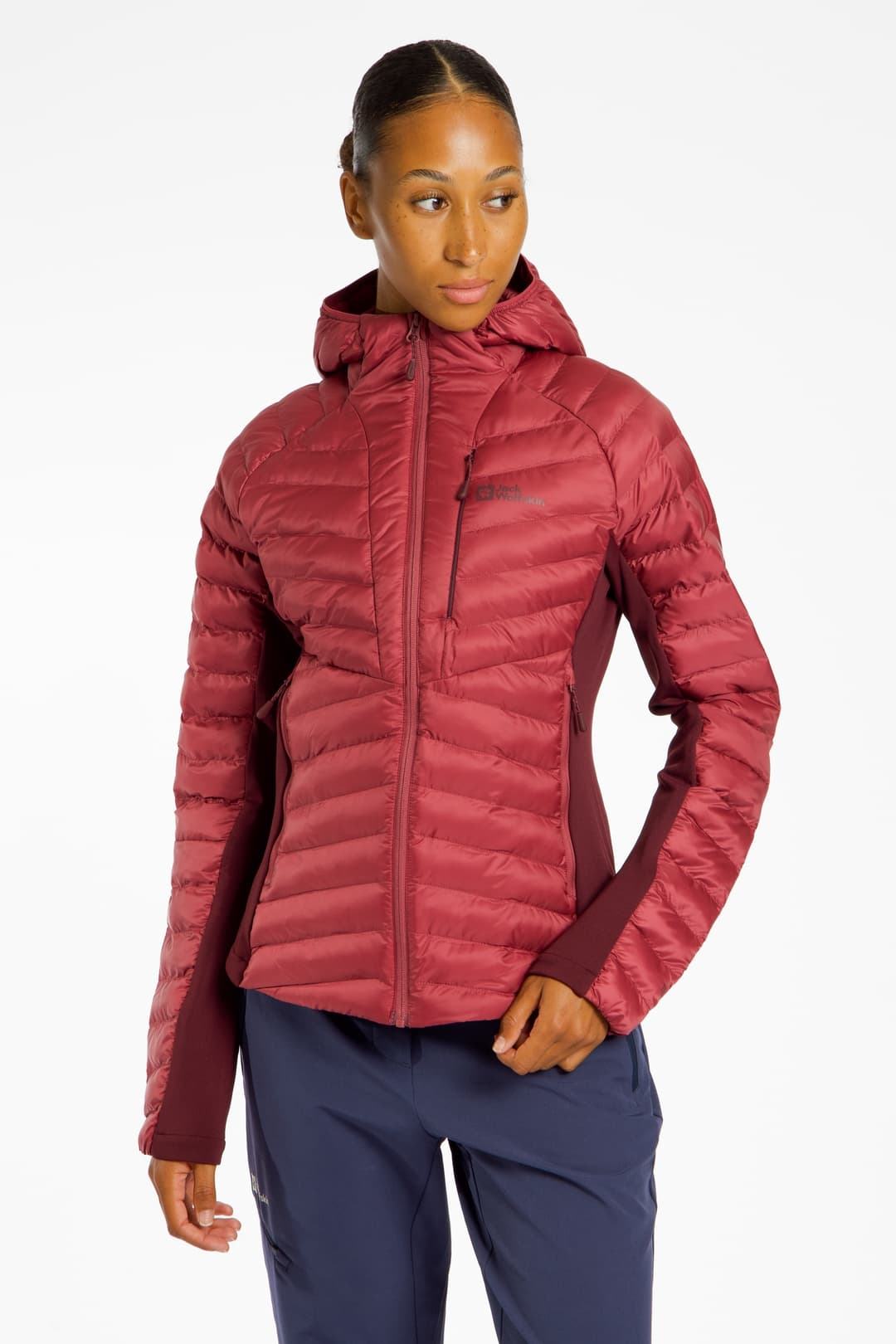 Jack Wolfskin Routeburn Pro Damen Steppjacke Lila, Damen, Größe: L