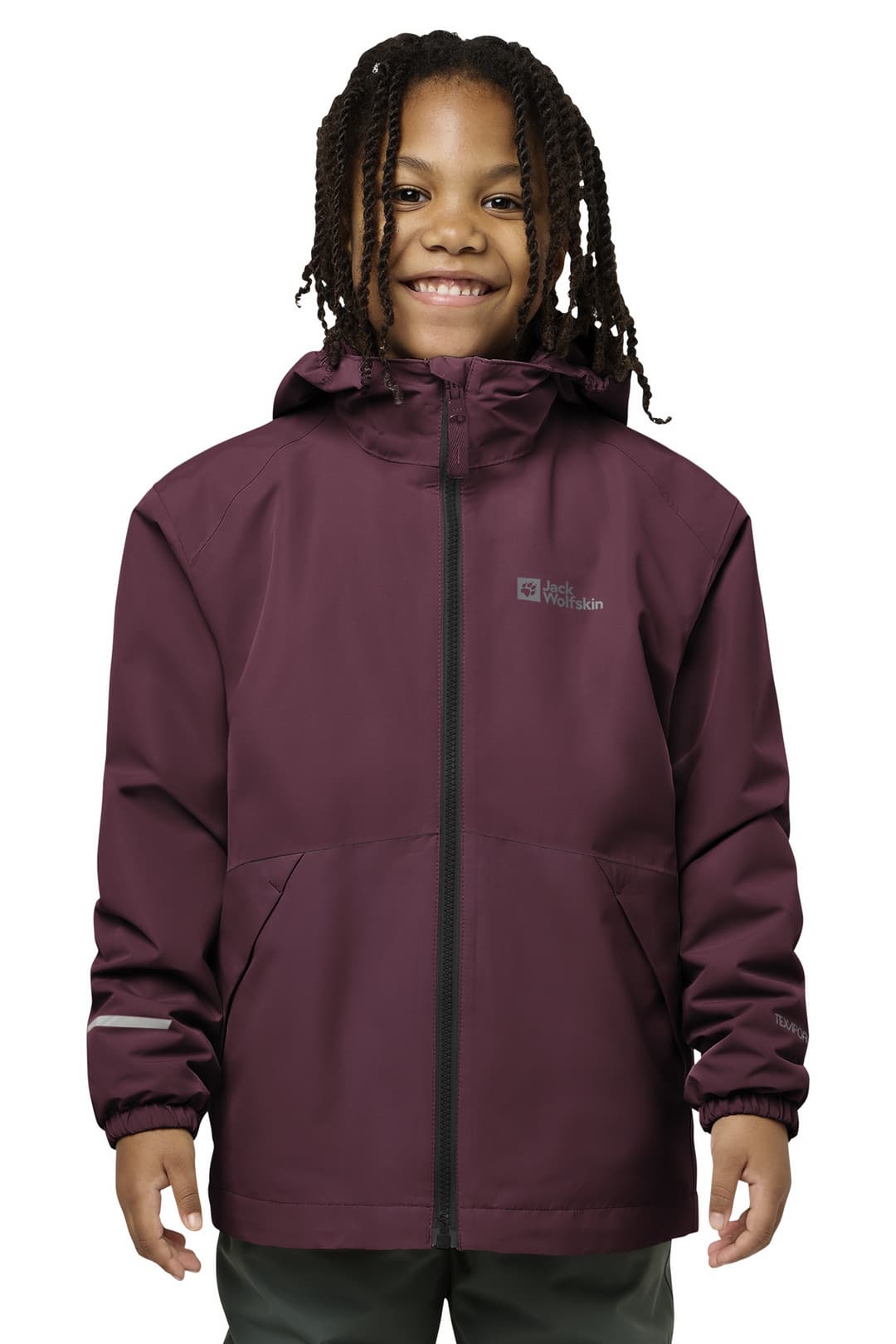 Jack Wolfskin Iceland 3in1 Kinder Outdoorjacke Rot, , Größe: 140