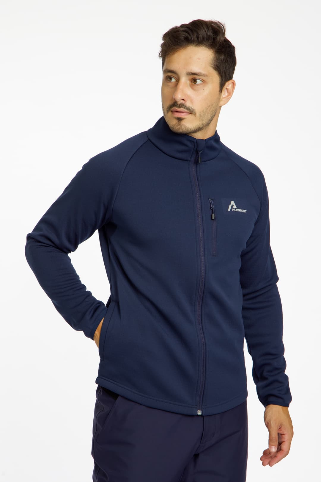 ALBRIGHT Herren Midlayer Blau, Herren, Größe: S