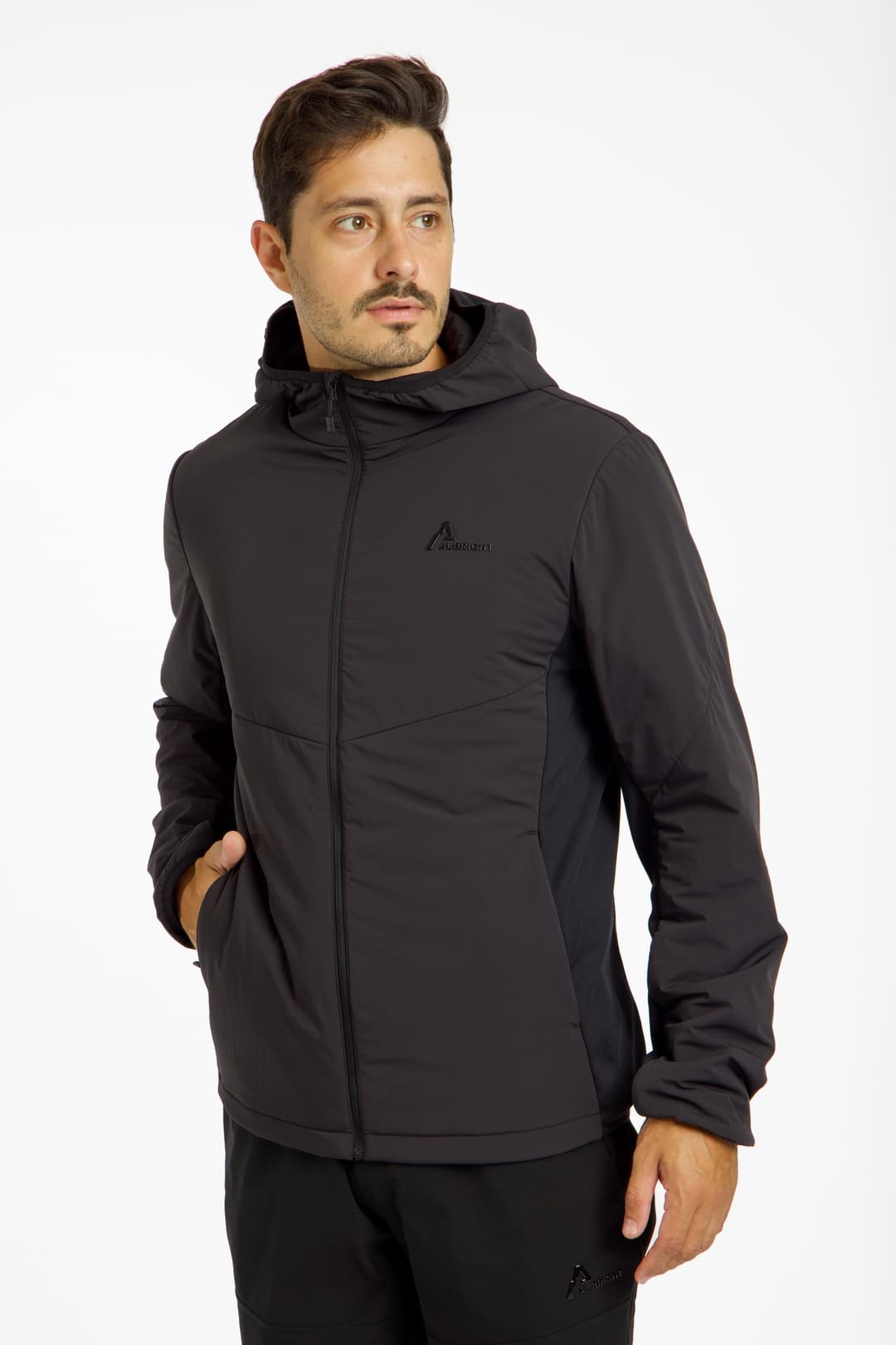 ALBRIGHT Pizol Herren Midlayer Schwarz, Herren, Größe: S