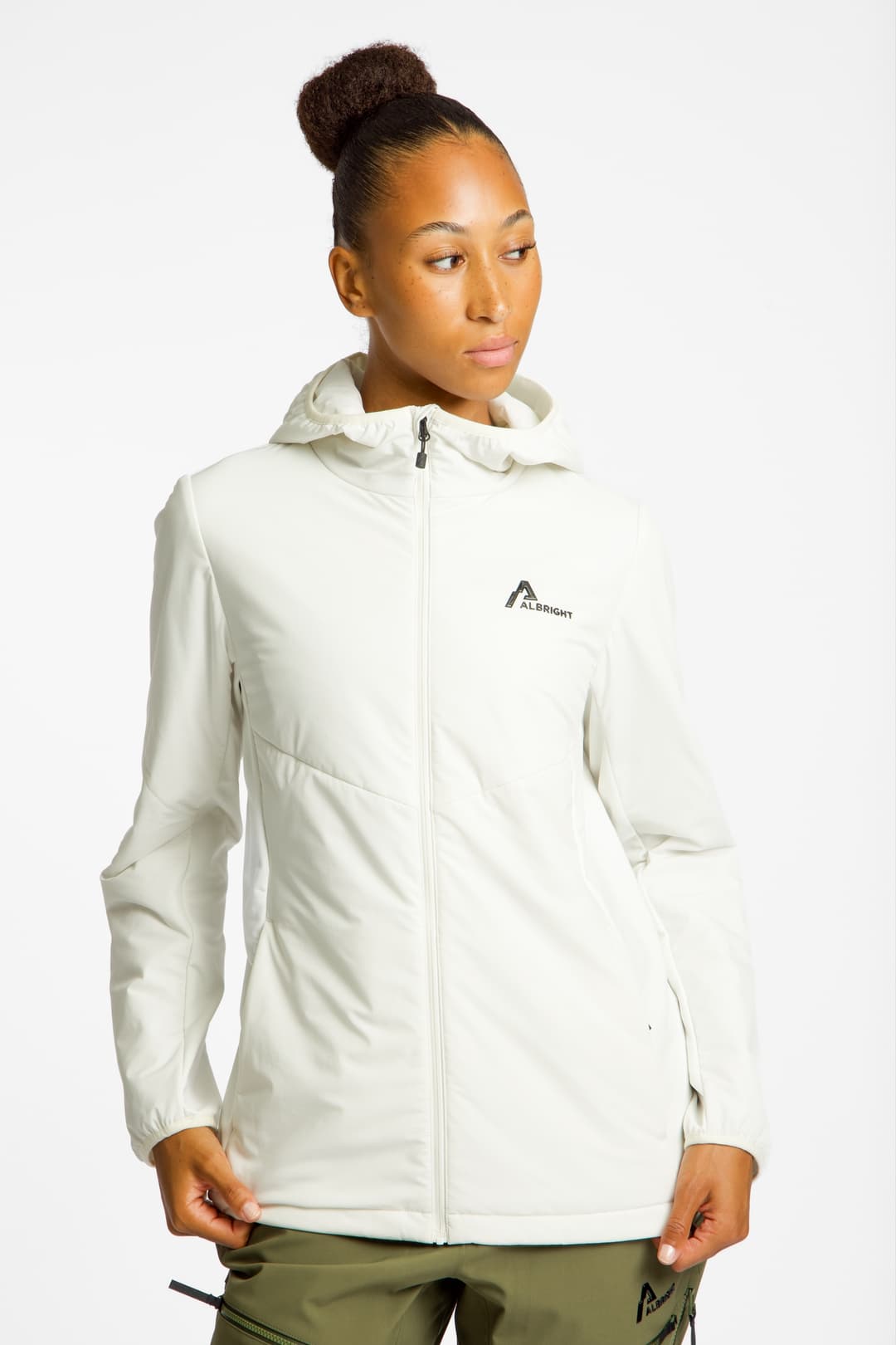 ALBRIGHT Pizol Damen Midlayer Weiss, Damen, Größe: 40