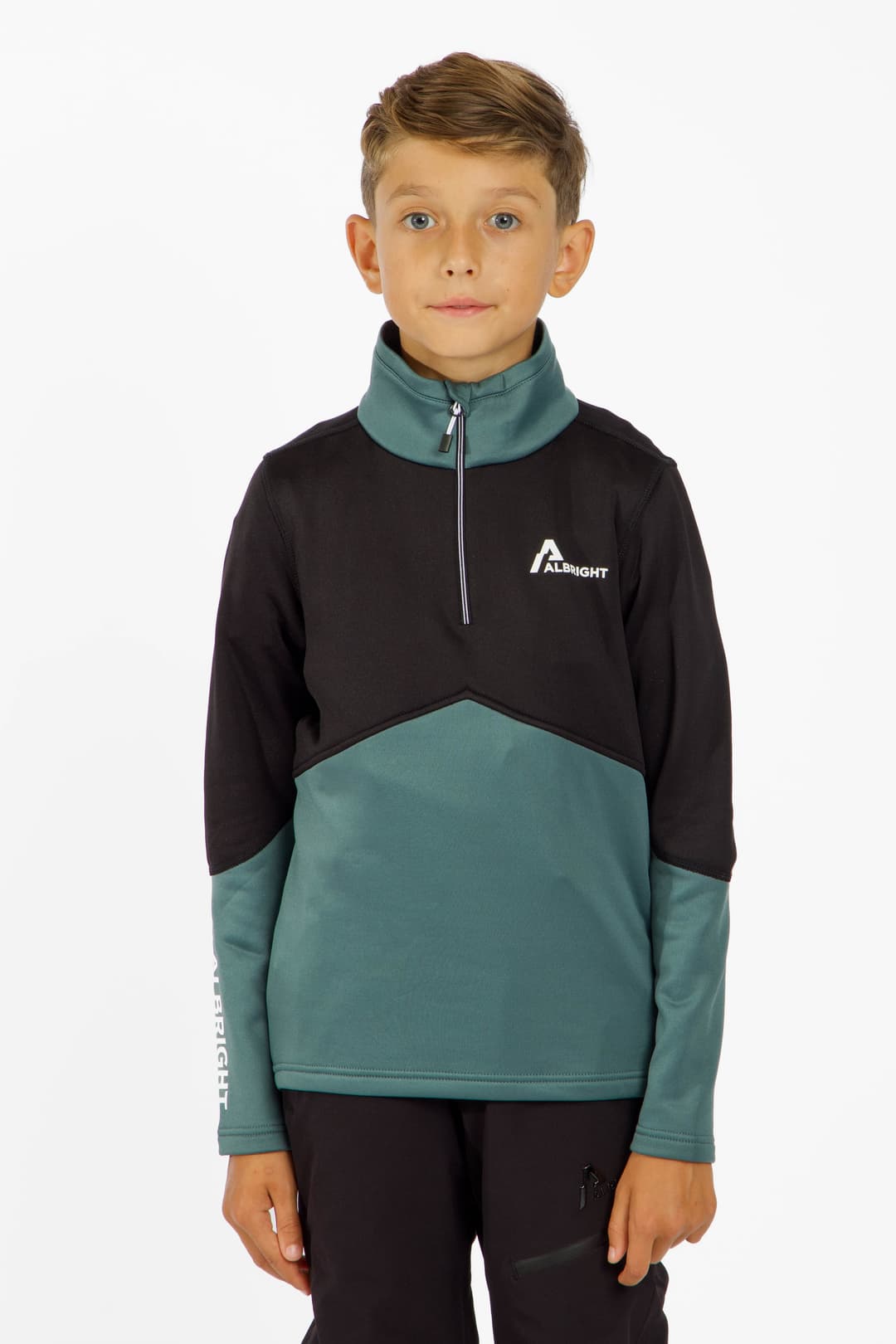ALBRIGHT Arosa Kinder Midlayer Schwarz, , Größe: 116