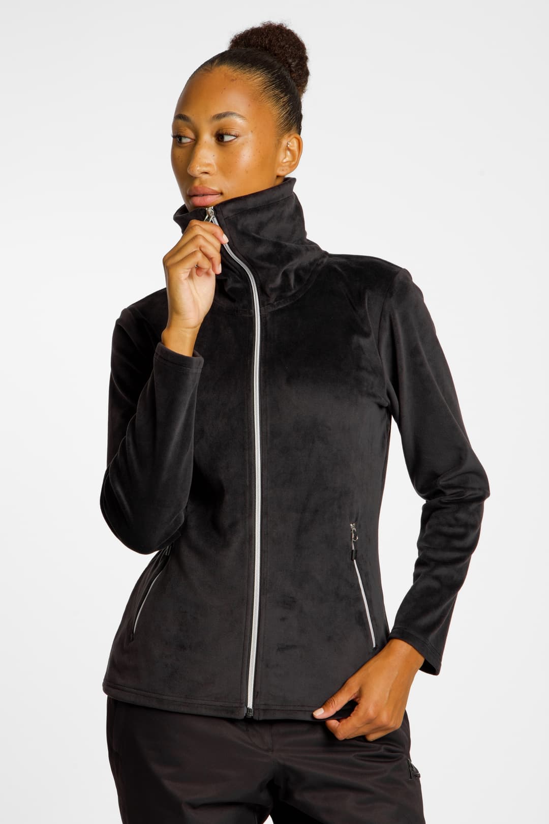 ALBRIGHT Val D’Isere Midlayer Damen Midlayer Schwarz, Damen, Größe: 42
