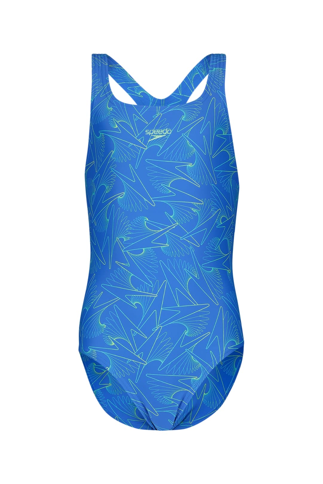 speedo Hyperboom Allover Medalist Mädchen Badeanzug Blau, , Größe: 128