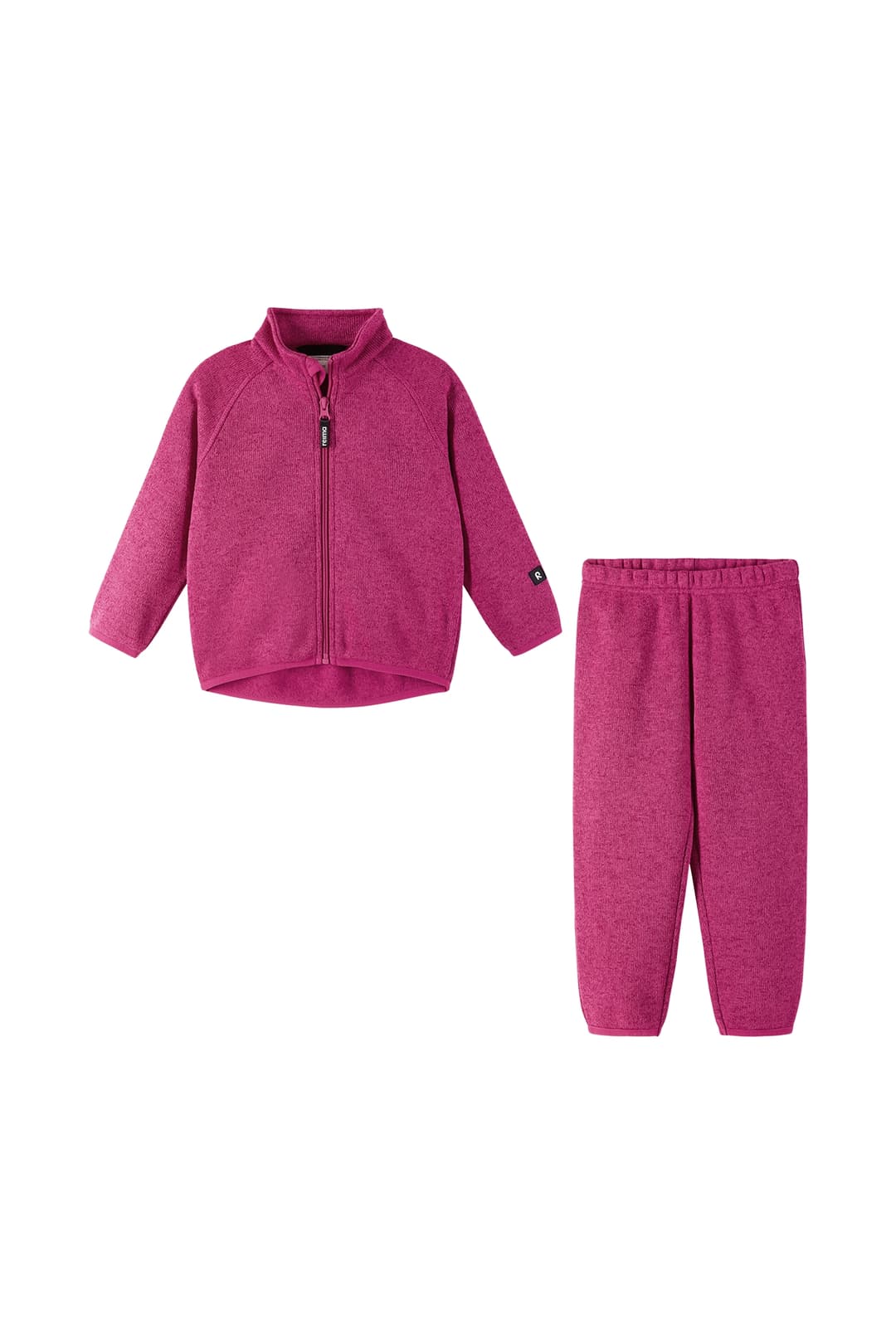 reima Tahto Kleinkind Fleecejacke + Hose Pink, , Größe: 80