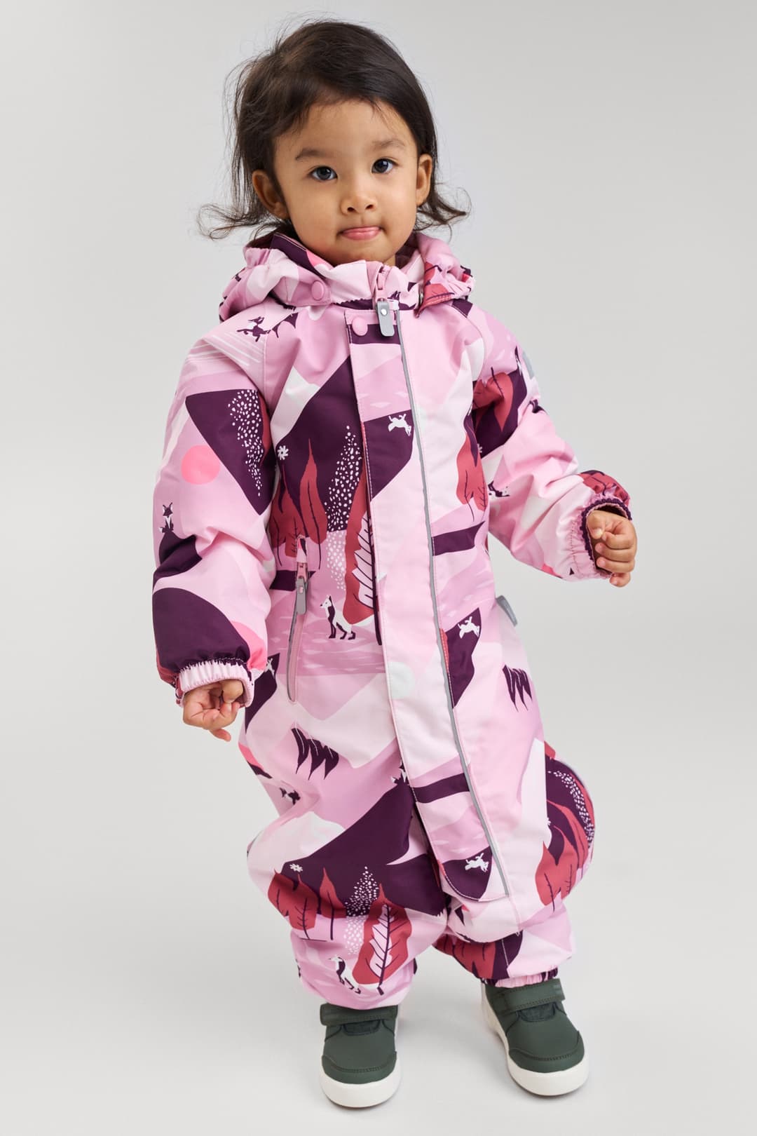 reima Puhuri Kleinkind Skioverall Pink, , Größe: 92