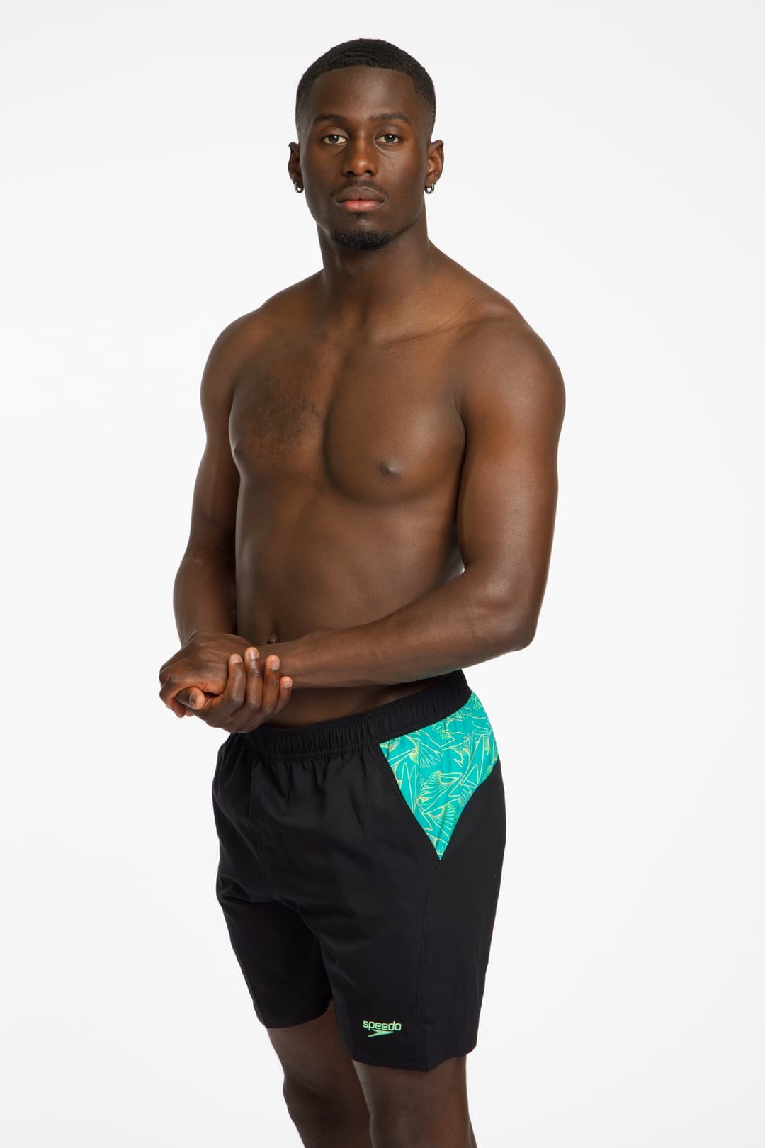 speedo Xpress Lite Panel 16" Herren Badeshort Grün, Herren, Größe: M