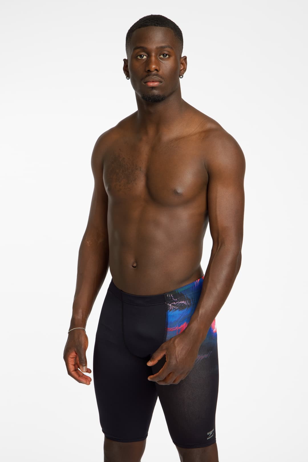 speedo Club Training Placement Printed Jammer Herren Badehose Lila, Herren, Größe: 46