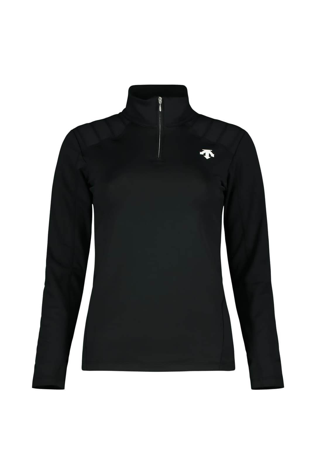 descente T-Neck Damen Midlayer Schwarz, Damen, Größe: 38