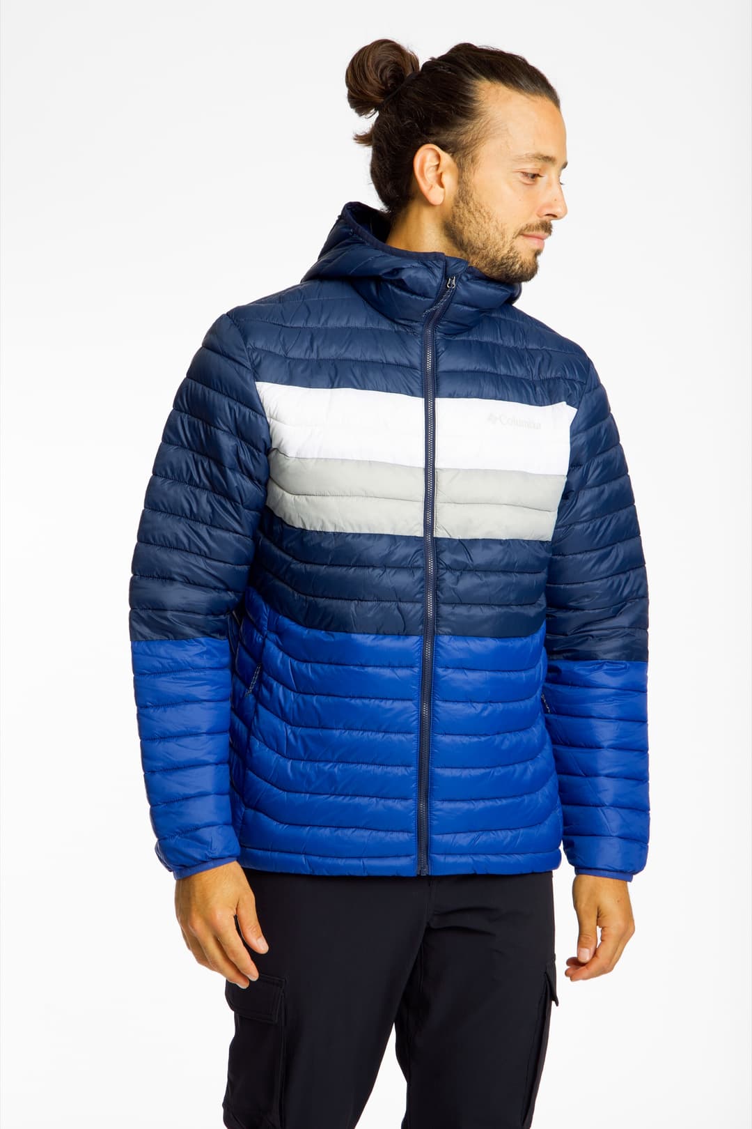 Columbia Powder Pass™ Hooded Herren Outdoorjacke Blau, Herren, Größe: M