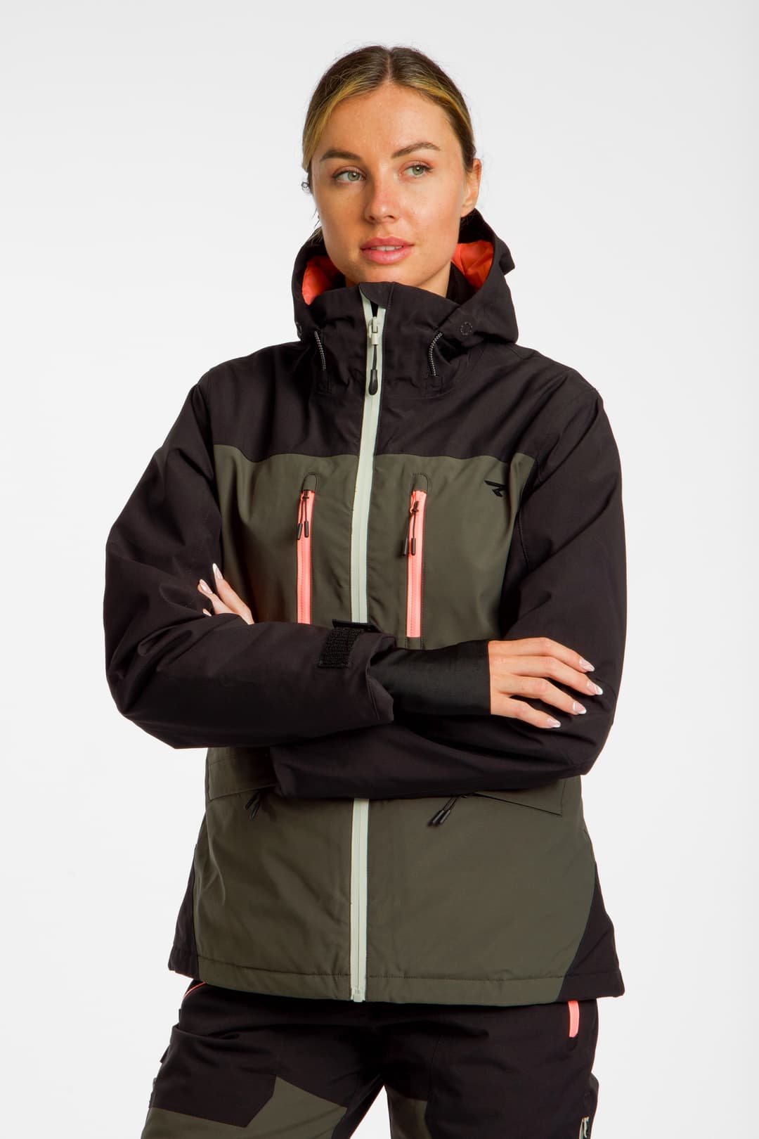 Rehall VIOLET-R Damen Ski-/Snowboardjacke Braun, Damen, Größe: L