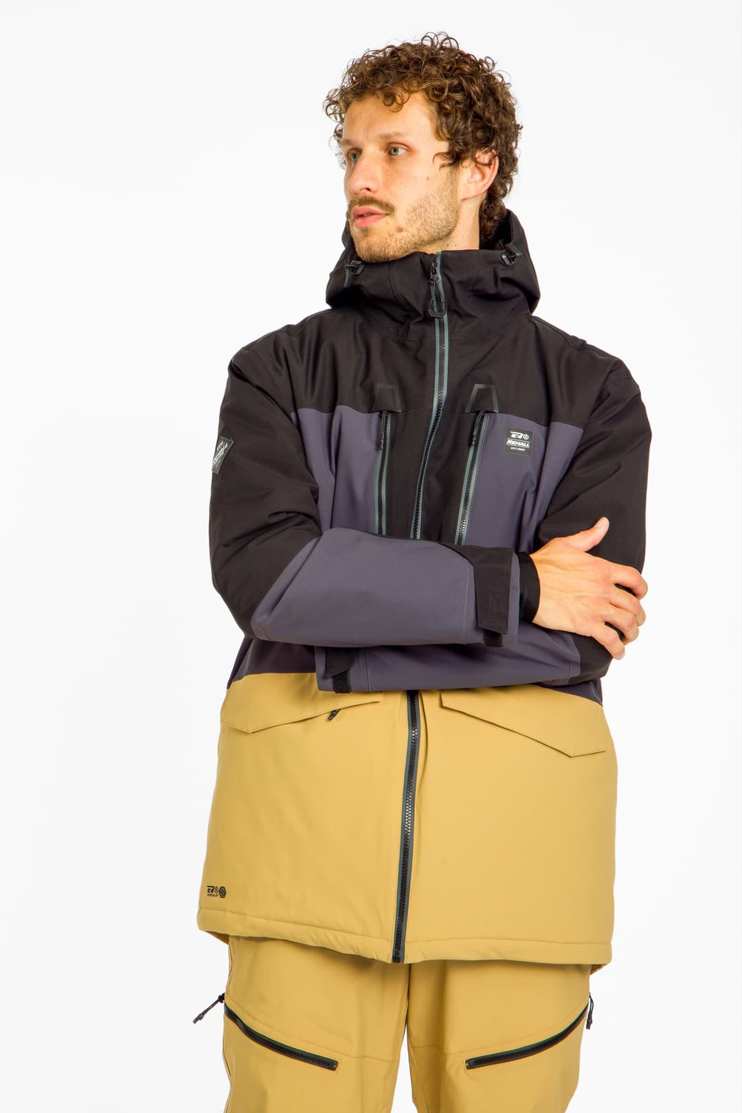 Rehall CURE-R Herren Ski-/Snowboardjacke Schwarz, Herren, Größe: L