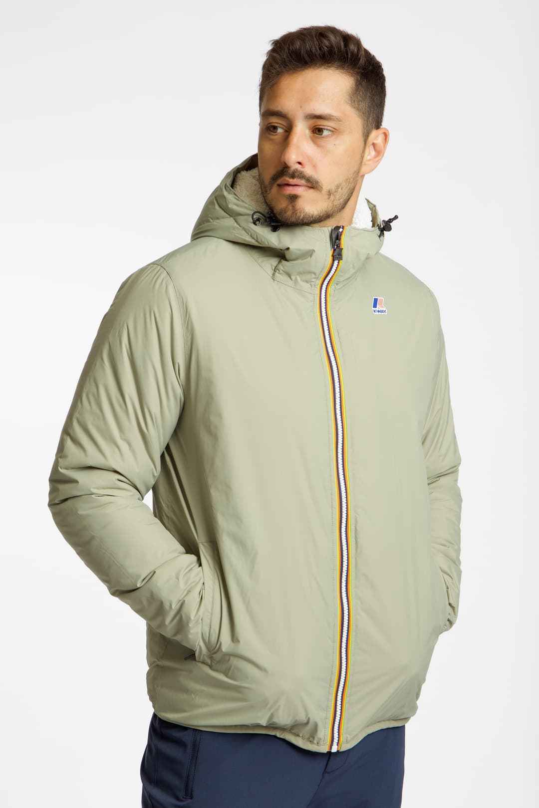 K-Way Le Vrai 4.0 Claude Orsetto Herren Outdoorjacke Beige, Herren, Größe: L
