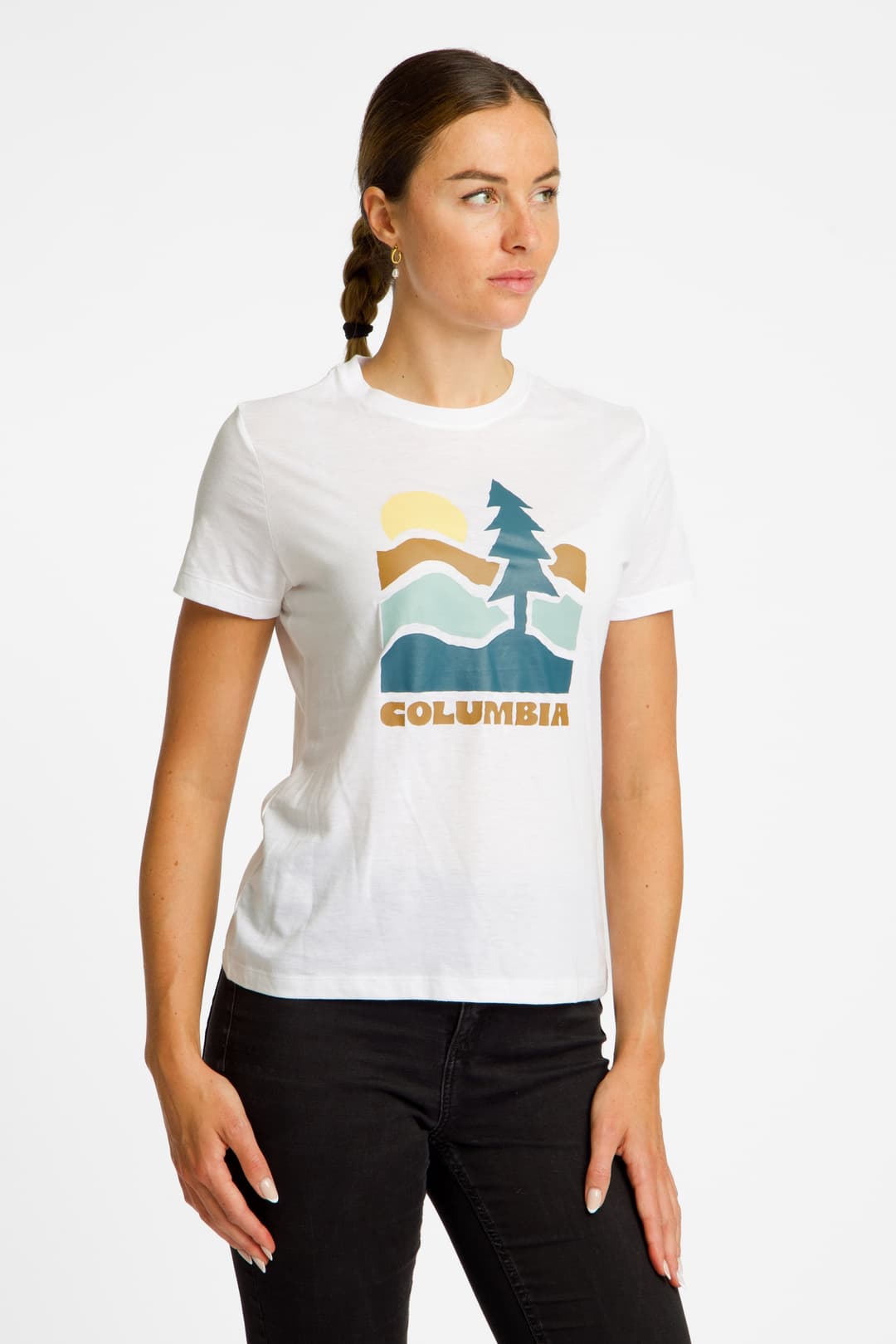 Columbia Ruby Springs™ Graphic Damen T-Shirt Weiss, Damen, Größe: XL