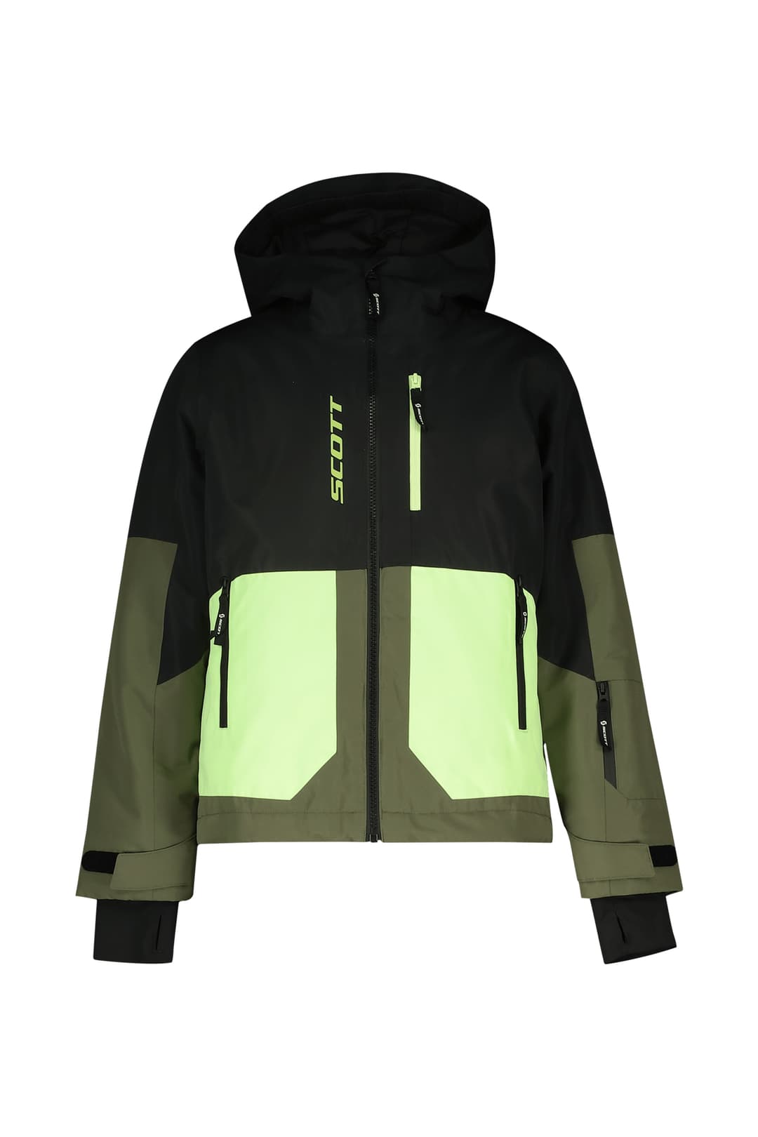 SCOTT Vertic Dryo Kinder Skijacke Grün, , Größe: 176