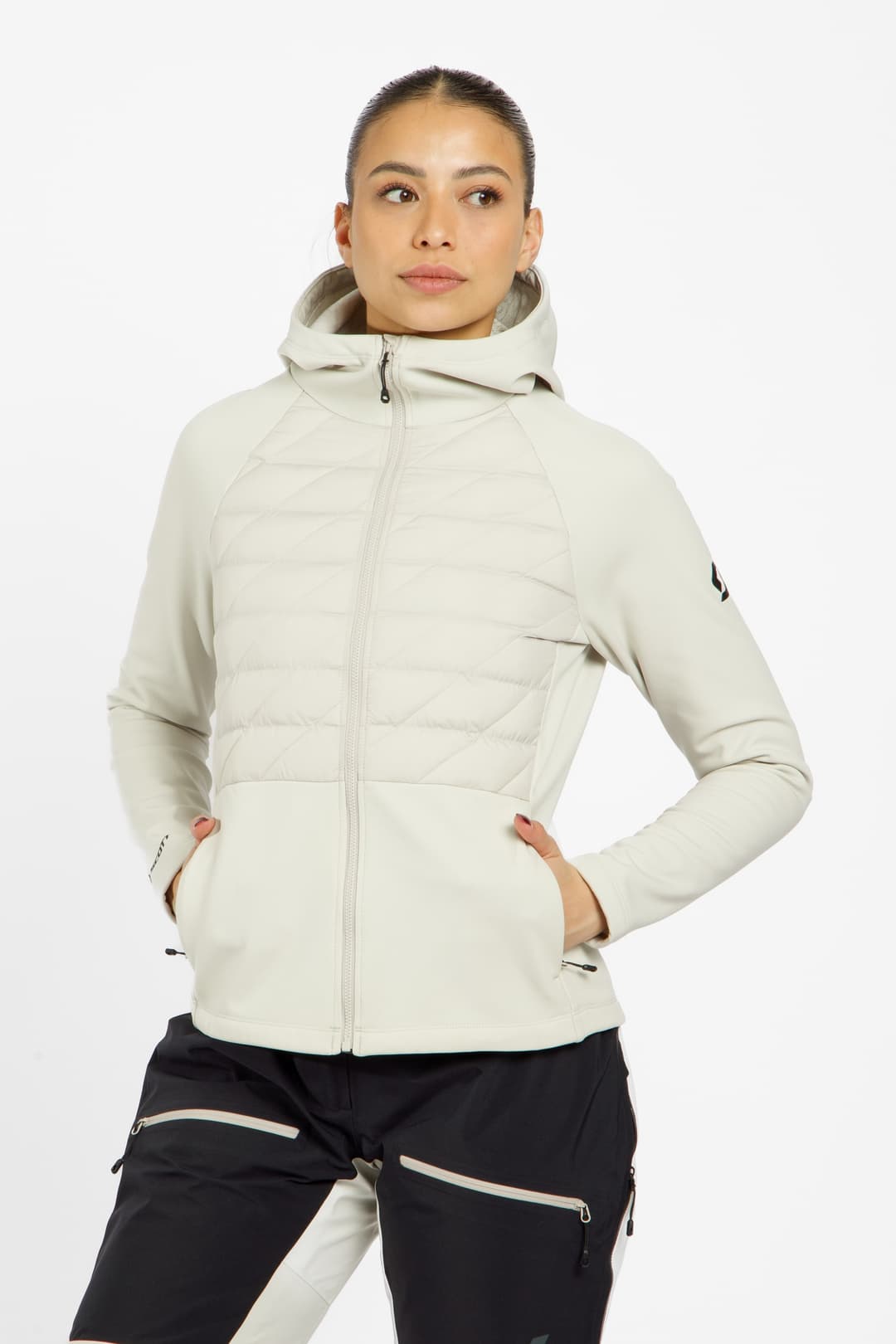 SCOTT Defined Warm Hybrid Damen Midlayer Weiss, Damen, Größe: XL