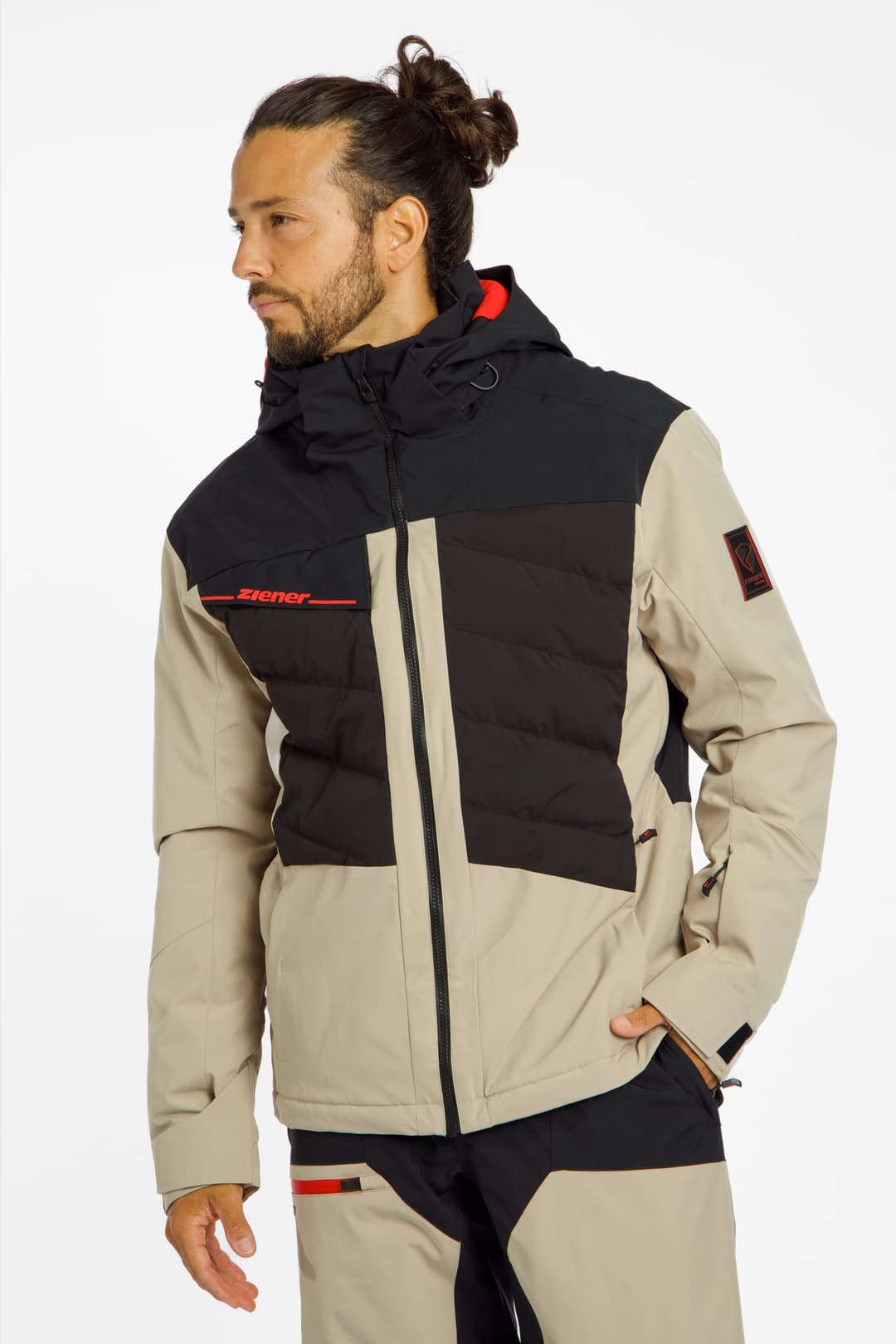 ziener TIDAL-Z Herren Skijacke Beige, Herren, Größe: 54