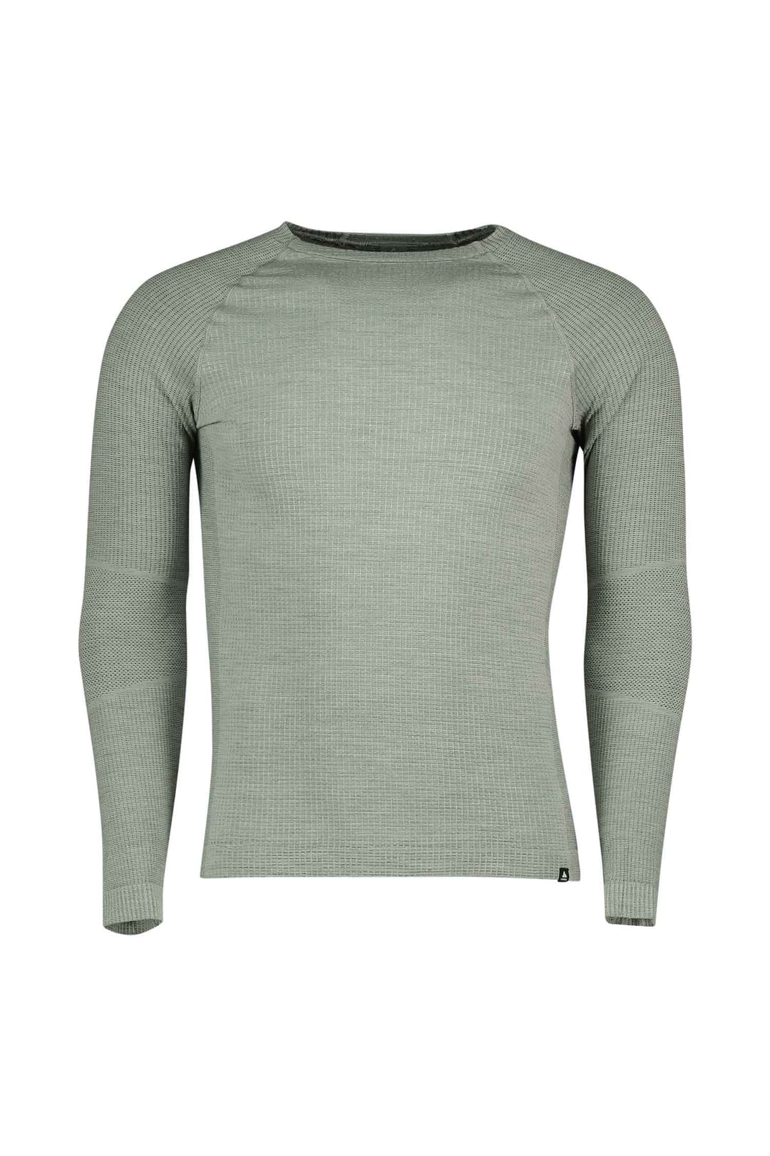 Odlo Seamless Performance Wool Herren Thermo Longsleeve Grün, Herren, Größe: S