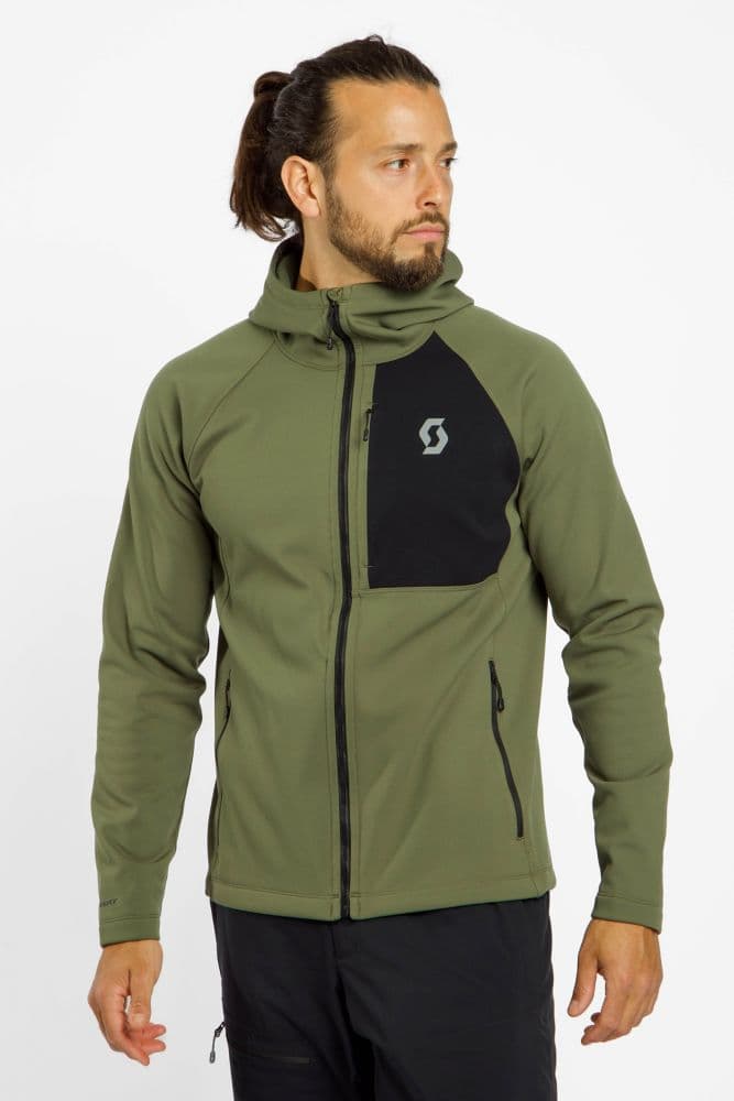 SCOTT Defined Warm Zip Herren Midlayer Grün, Herren, Größe: S
