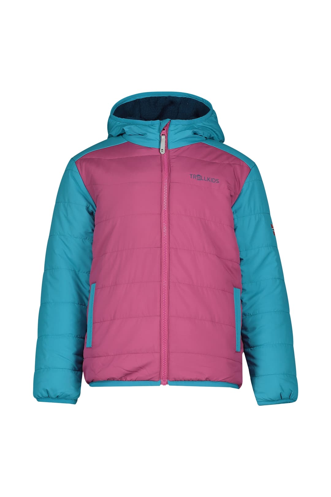 Trollkids Sandvika Reversible Kinder Outdoorjacke Blau, , Größe: 128