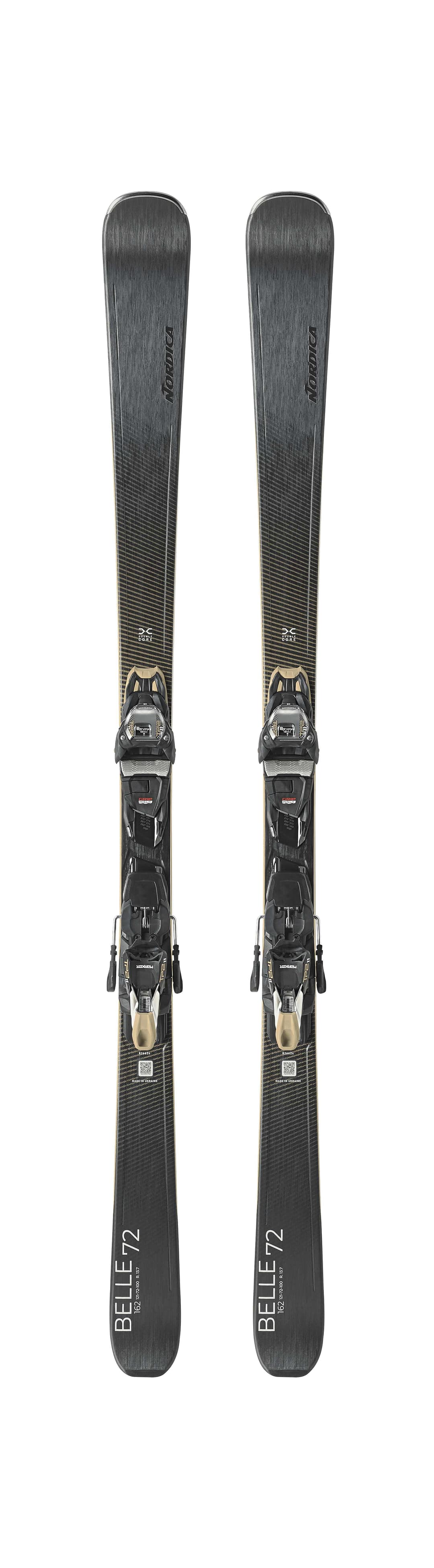 Nordica Belle DC 72 Damen Ski Set 26/27 Schwarz, Damen, Größe: 162