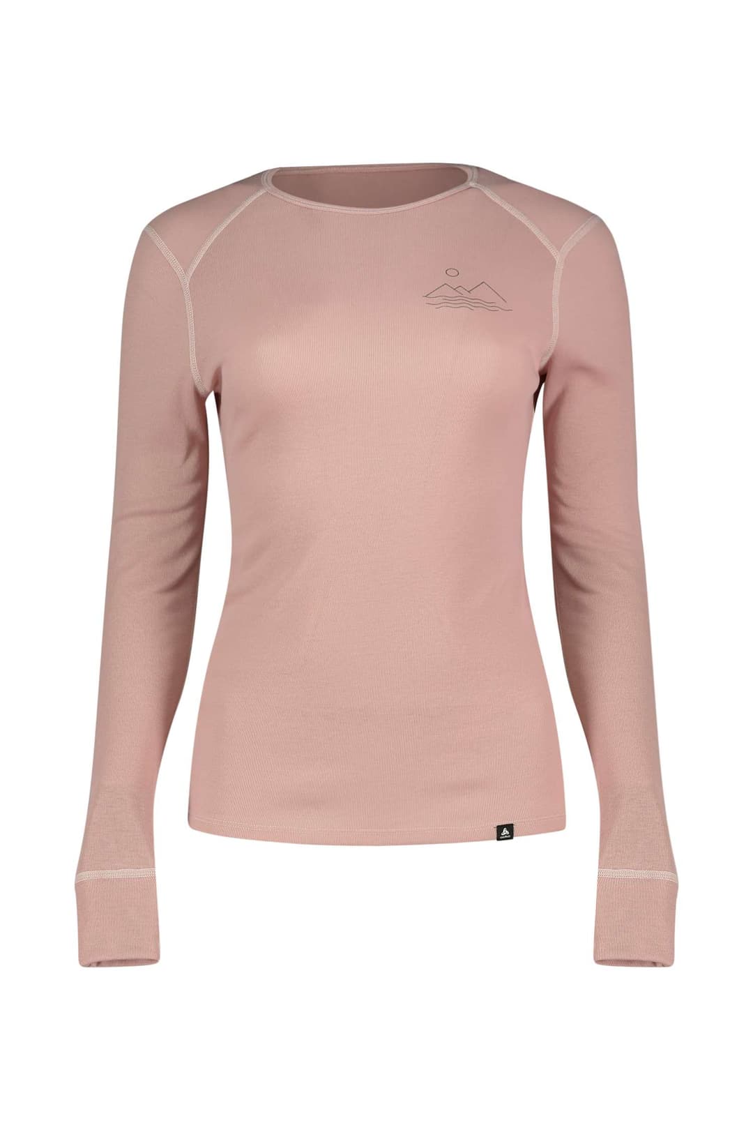 Odlo Active Warm Special Mountain Print Damen Thermo Longsleeve Pink, Damen, Größe: M