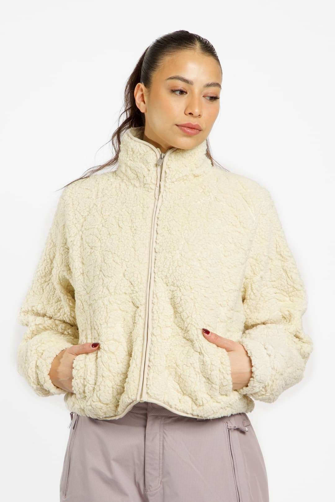 Roxy Blurry Cloud Damen Midlayer Weiss, Damen, Größe: L