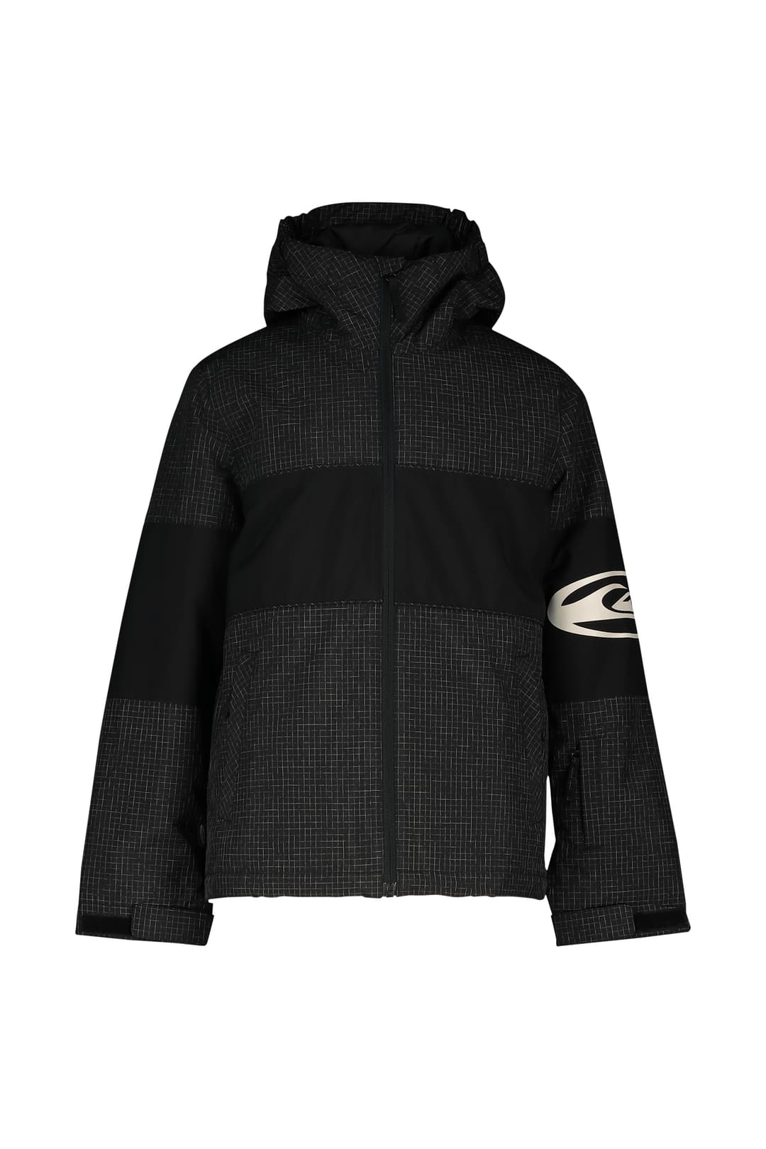 Quiksilver High In The Hood 10K Jungen Ski-/Snowboardjacke Schwarz, , Größe: 128
