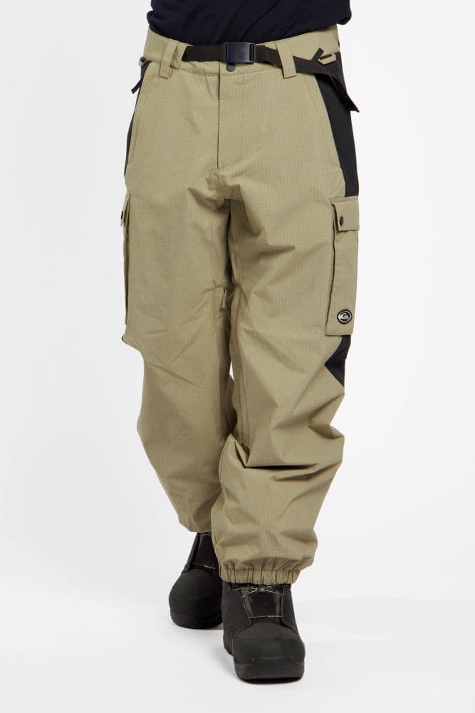 Quiksilver Snow Down Cargo 20K Herren Ski-/Snowboardhose Beige, Herren, Größe: XS