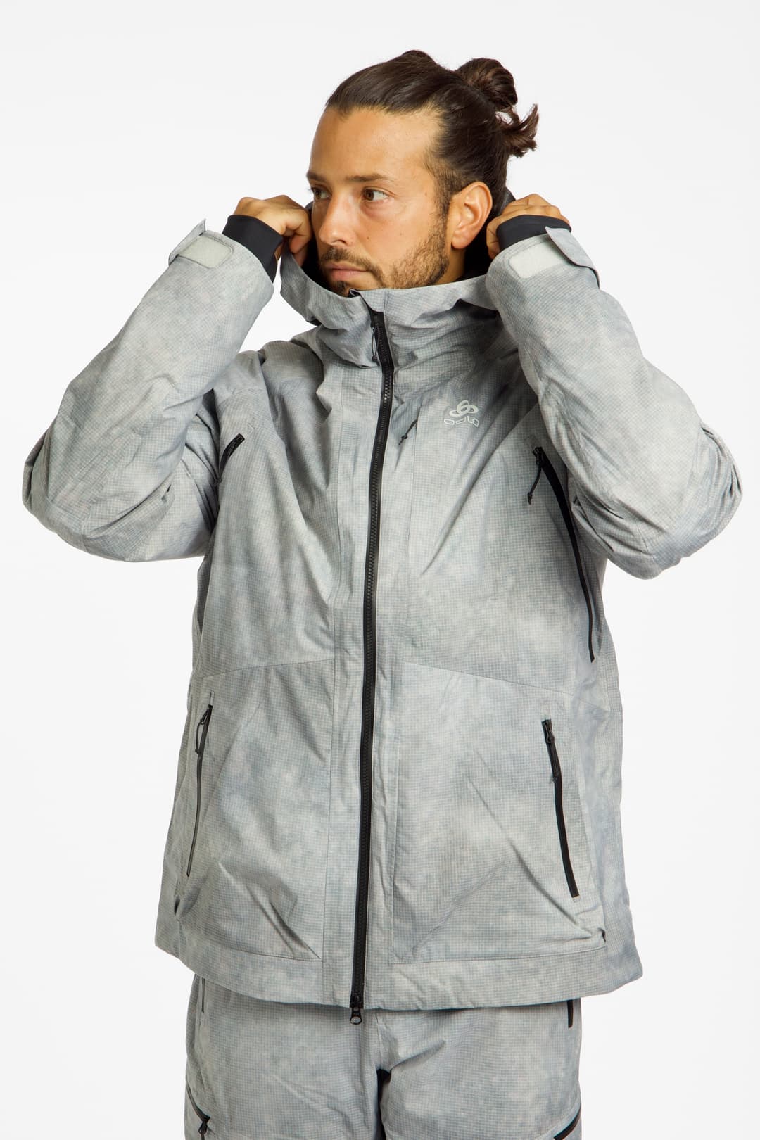 Odlo x POW Collective Voices Herren Skijacke Grau, Herren, Größe: L